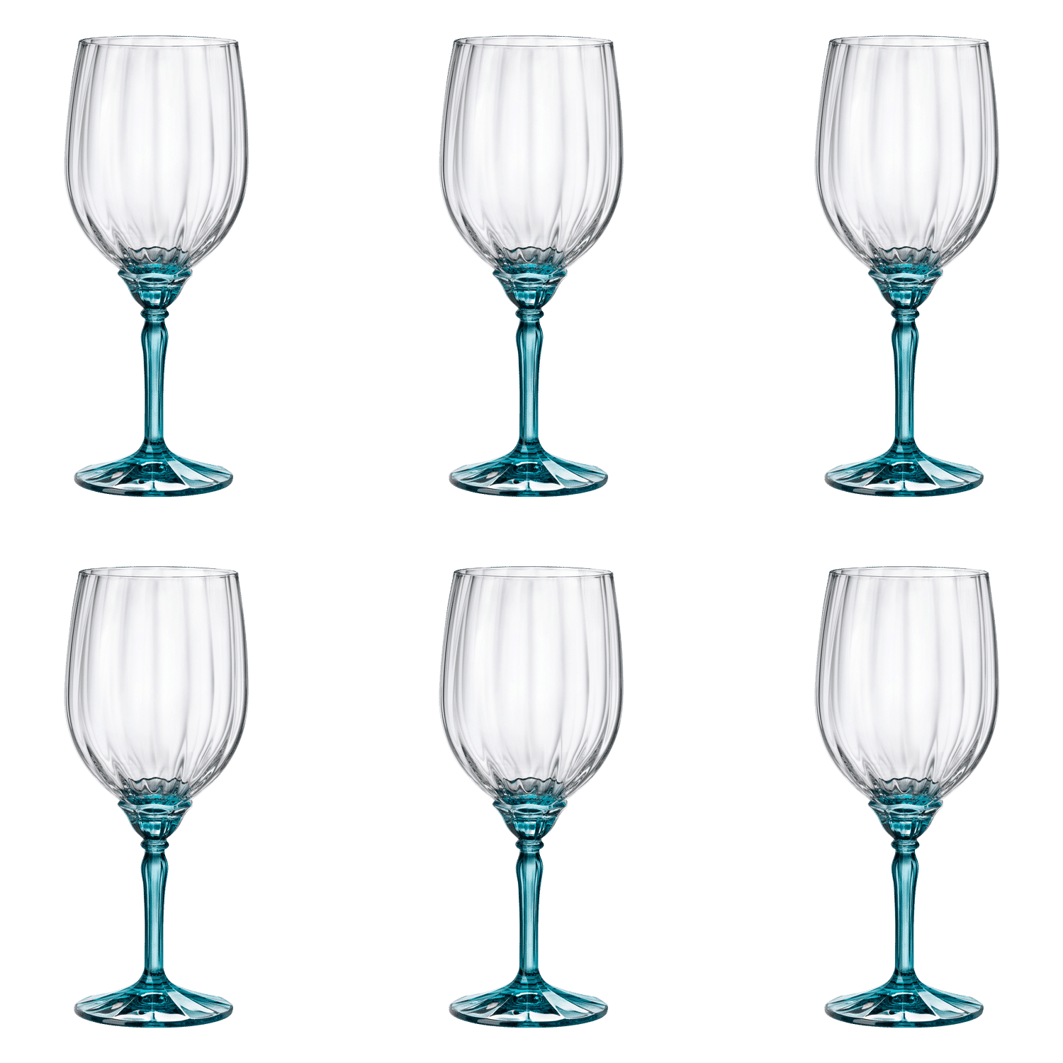 Bormioli Rocco Florian Wijnglas 53,5 Cl Blauw - 4 Stuks - Glazen.nl