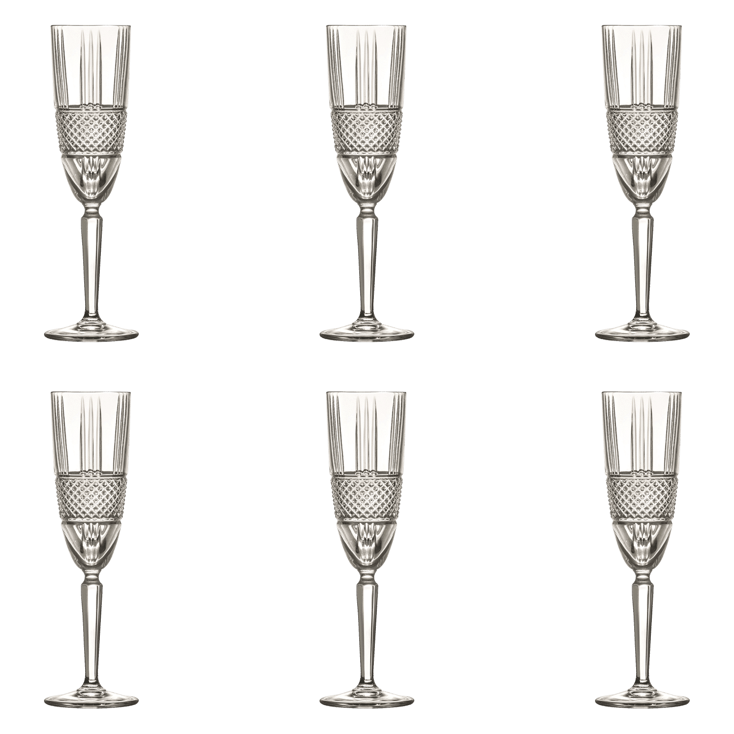 RCR Brillante Champagne Flute 19 Cl - 6 Stuks - Glazen.nl