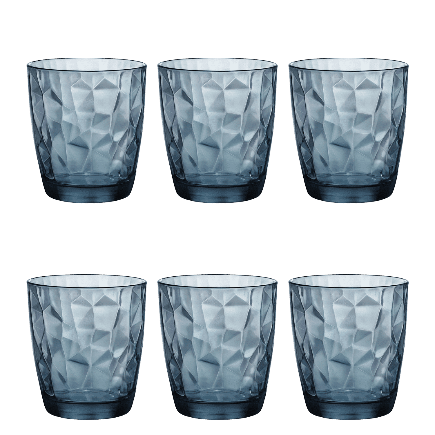 Bormioli Rocco Diamond Tumbler 39 Cl Blauw - 6 Stuks - Glazen.nl