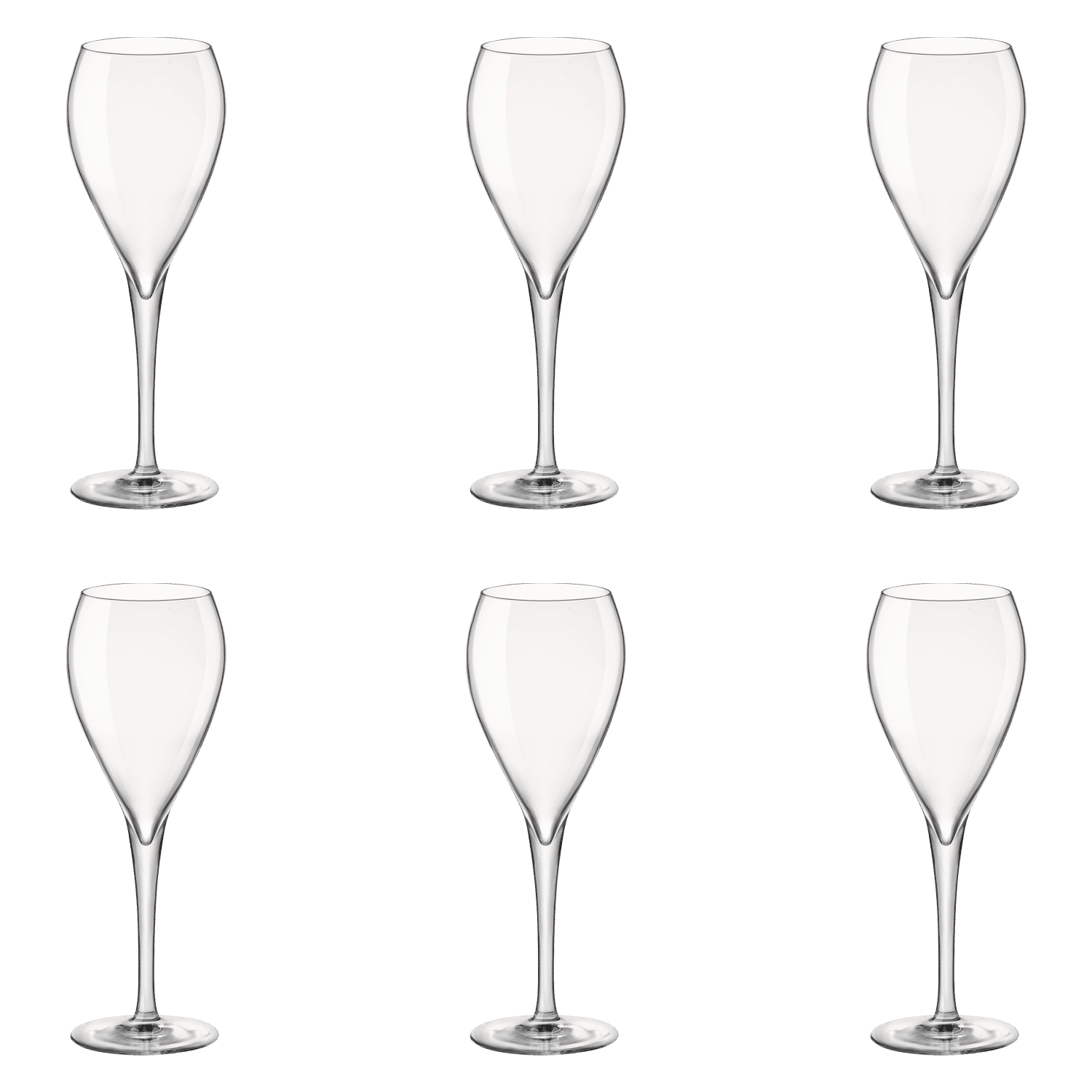 Bormioli Rocco Tre Sensi Champagneglas / Flute 15 Cl - 6 Stuks - Glazen.nl
