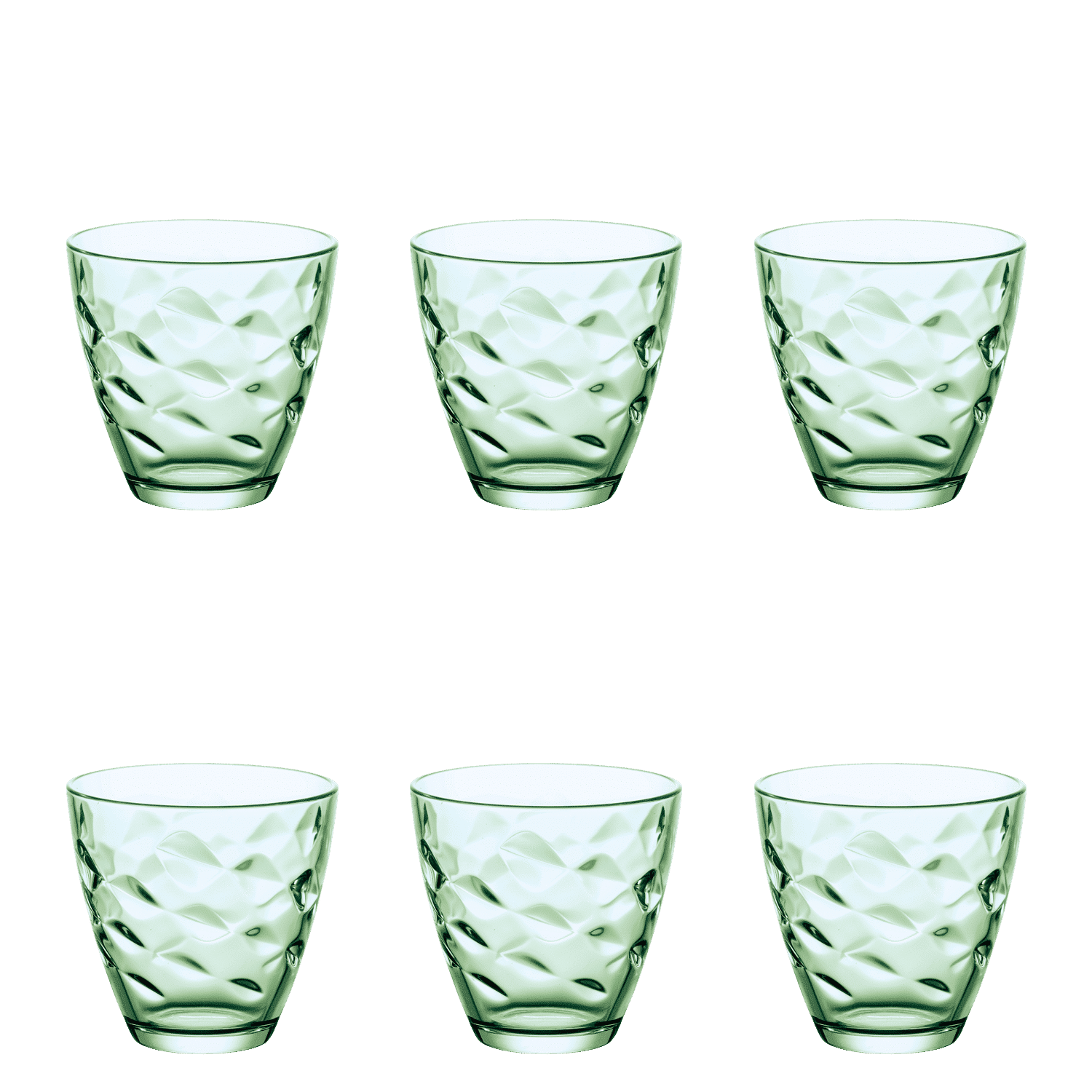 Bormioli Rocco Flora Tumbler 25 Cl Groen - 6 Stuks - Glazen.nl