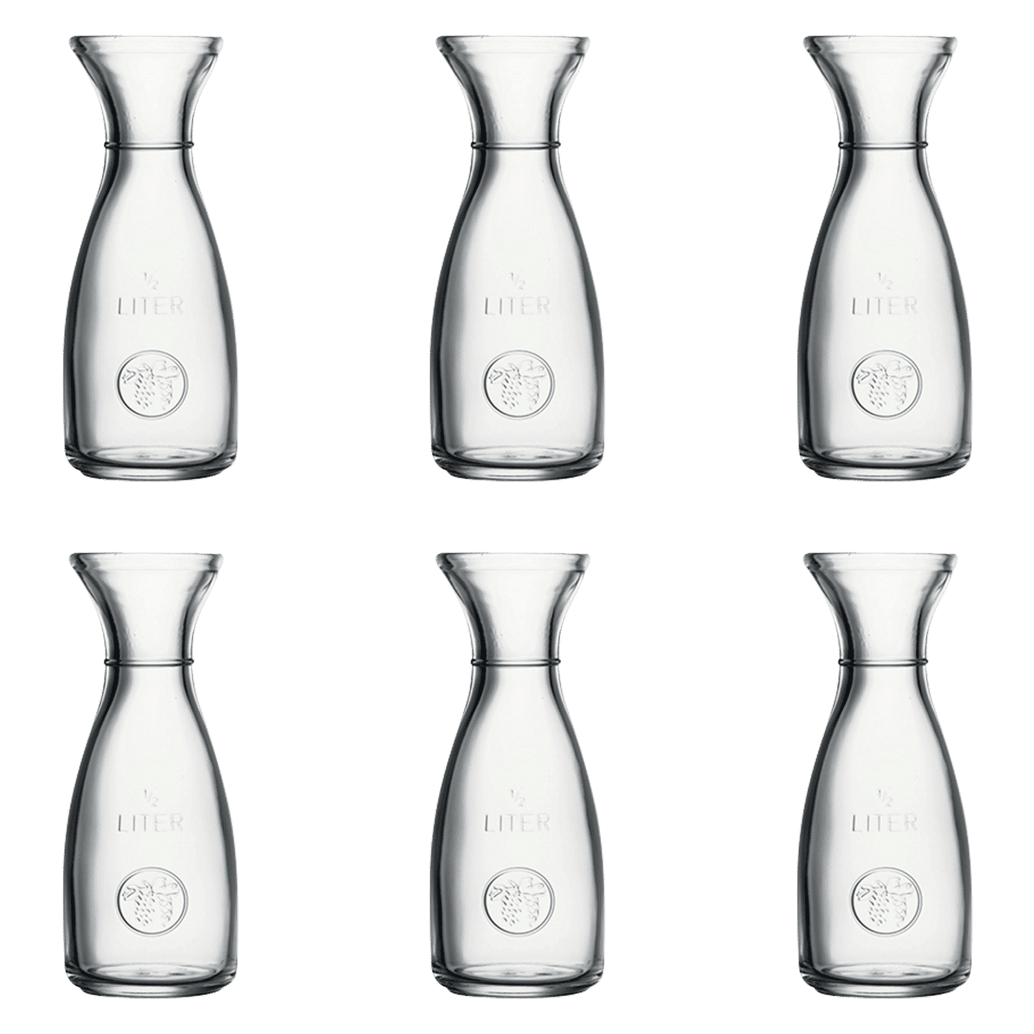 Pasabahce Bacchus Karaf 0,5 Liter - 6 Stuks - Glazen.nl