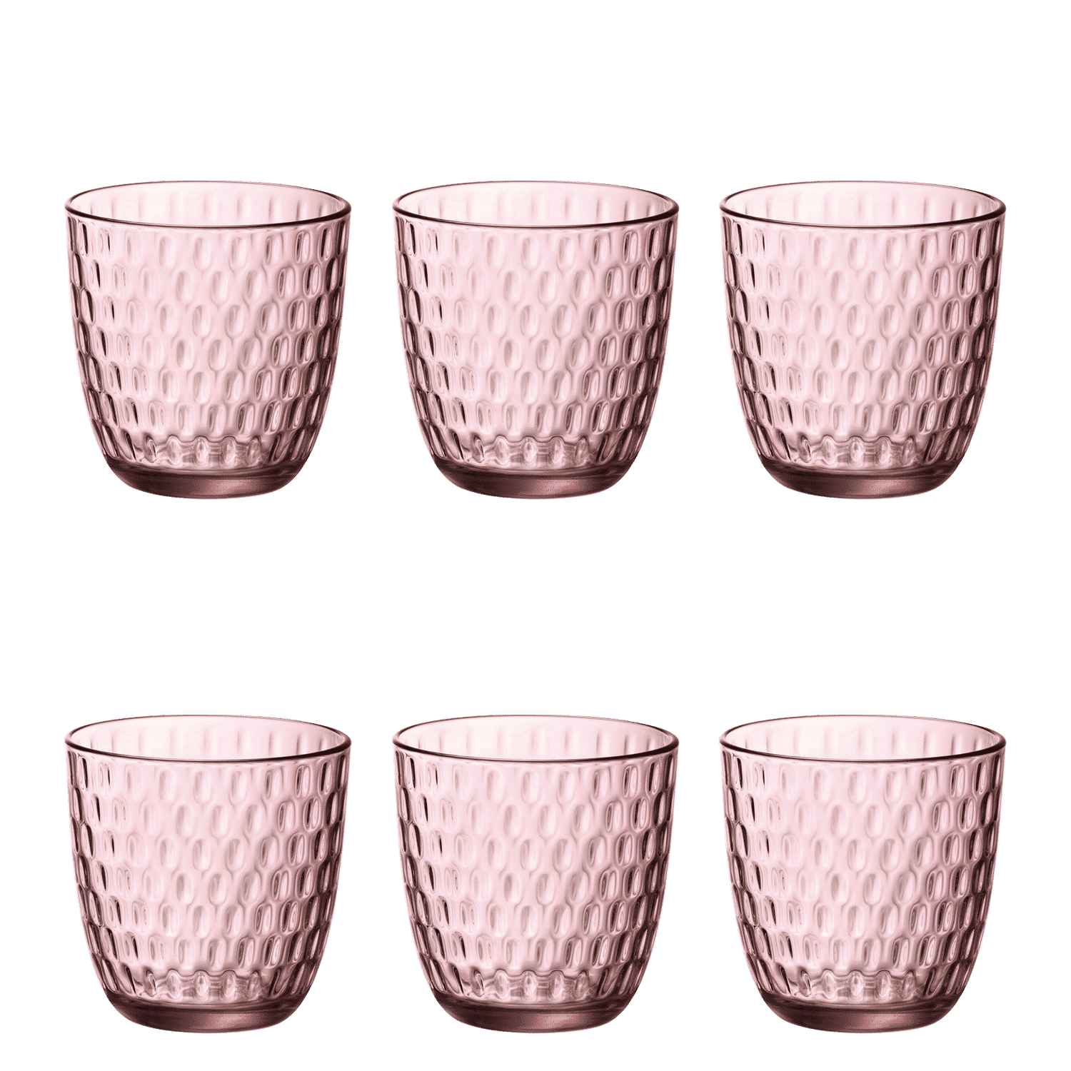 Bormioli Rocco Slot Tumbler 29 Cl Roze - 6 Stuks - Glazen.nl
