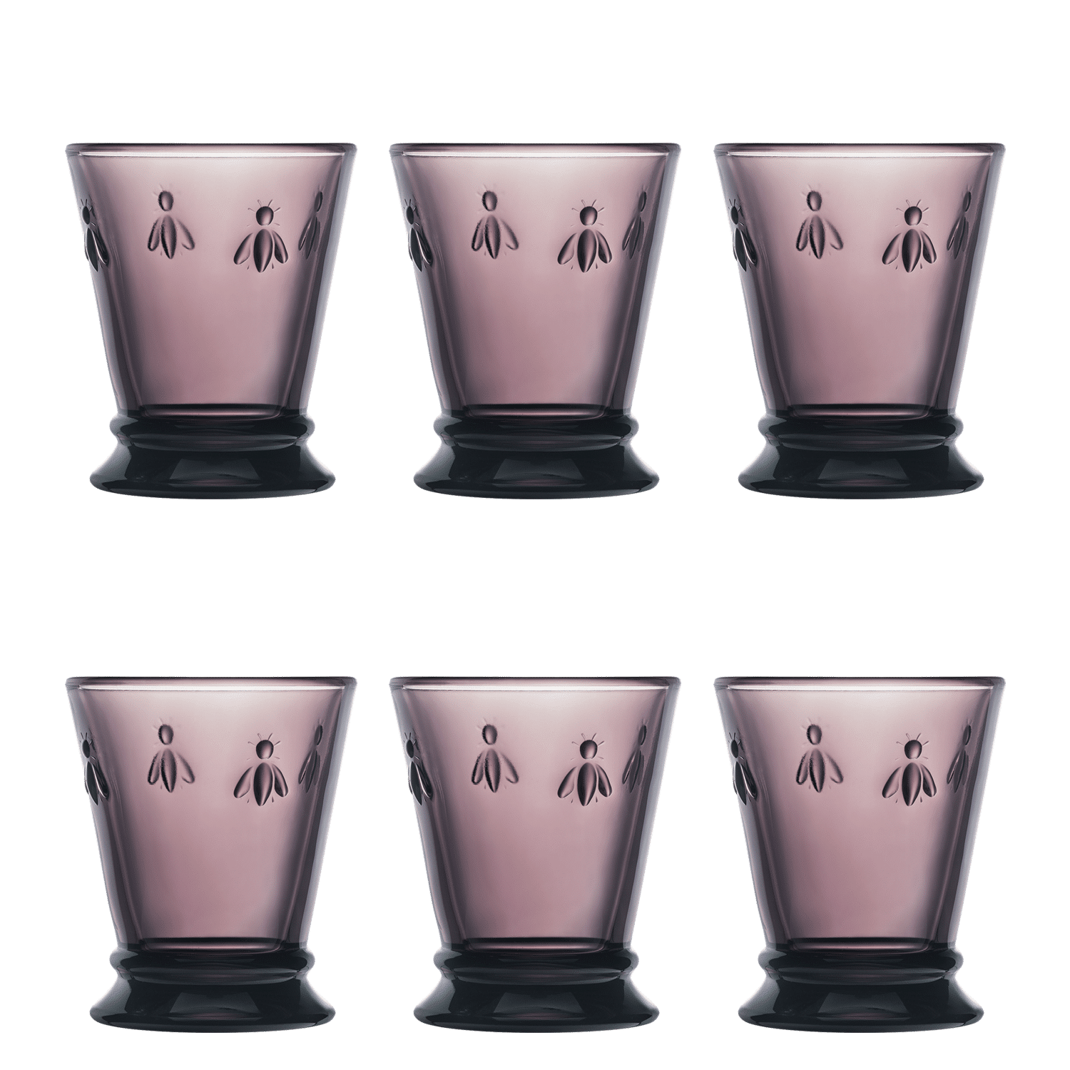 La Rochère Abeille Tumbler 26 cl Aubergine - 6 Stuks - Glazen.nl
