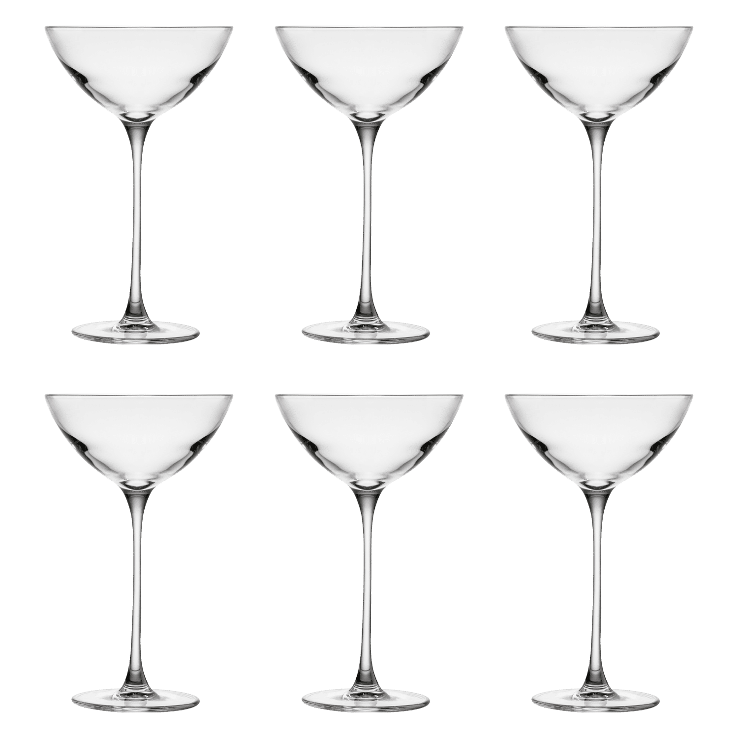 Nude Glass Savage Coupetini Glas 17 Cl - 6 Stuks - Glazen.nl