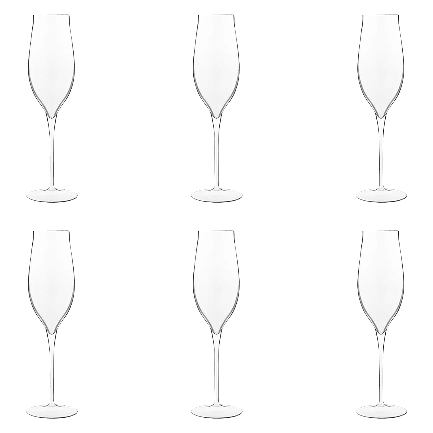 Luigi Bormioli Vinea Champagneglas / Flute 20 Cl Prosecco - 6 Stuks - Glazen.nl