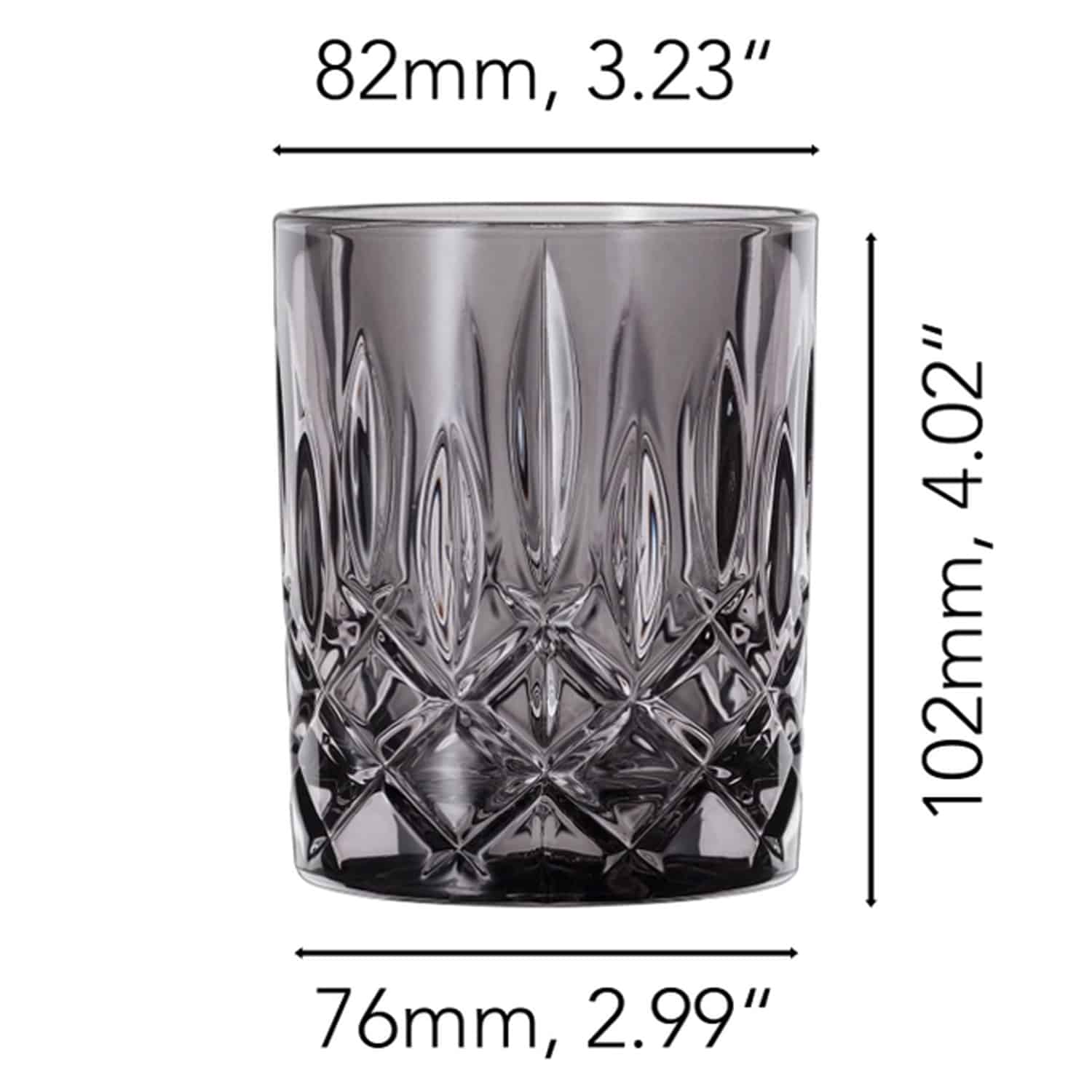 Nachtmann Noblesse Tumbler 29,5 Cl Grijs - 2 Stuks - Glazen.nl