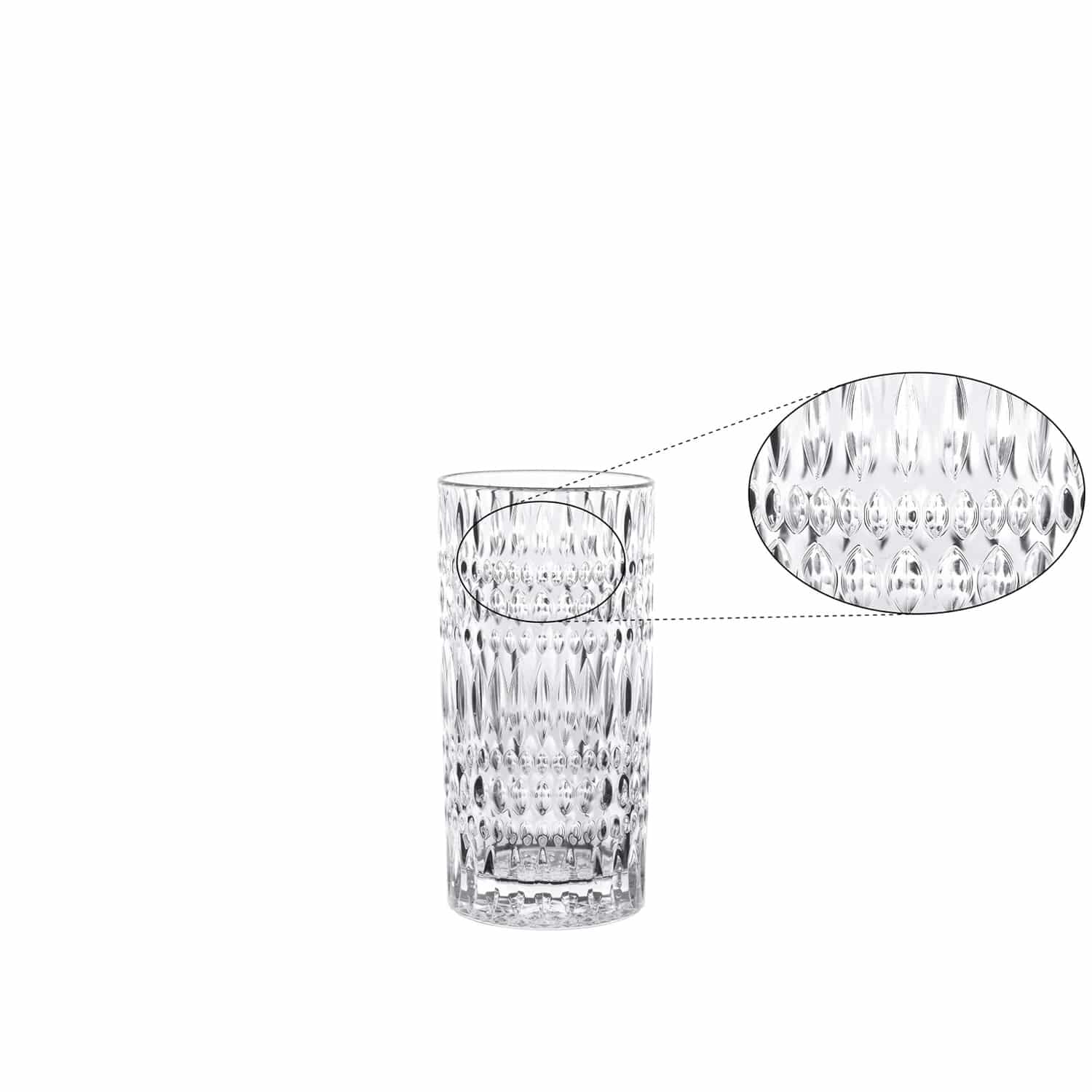 Nachtmann Ethno Longdrinkglas 42,2 Cl Latte Macchiato - 12 Stuks - Glazen.nl