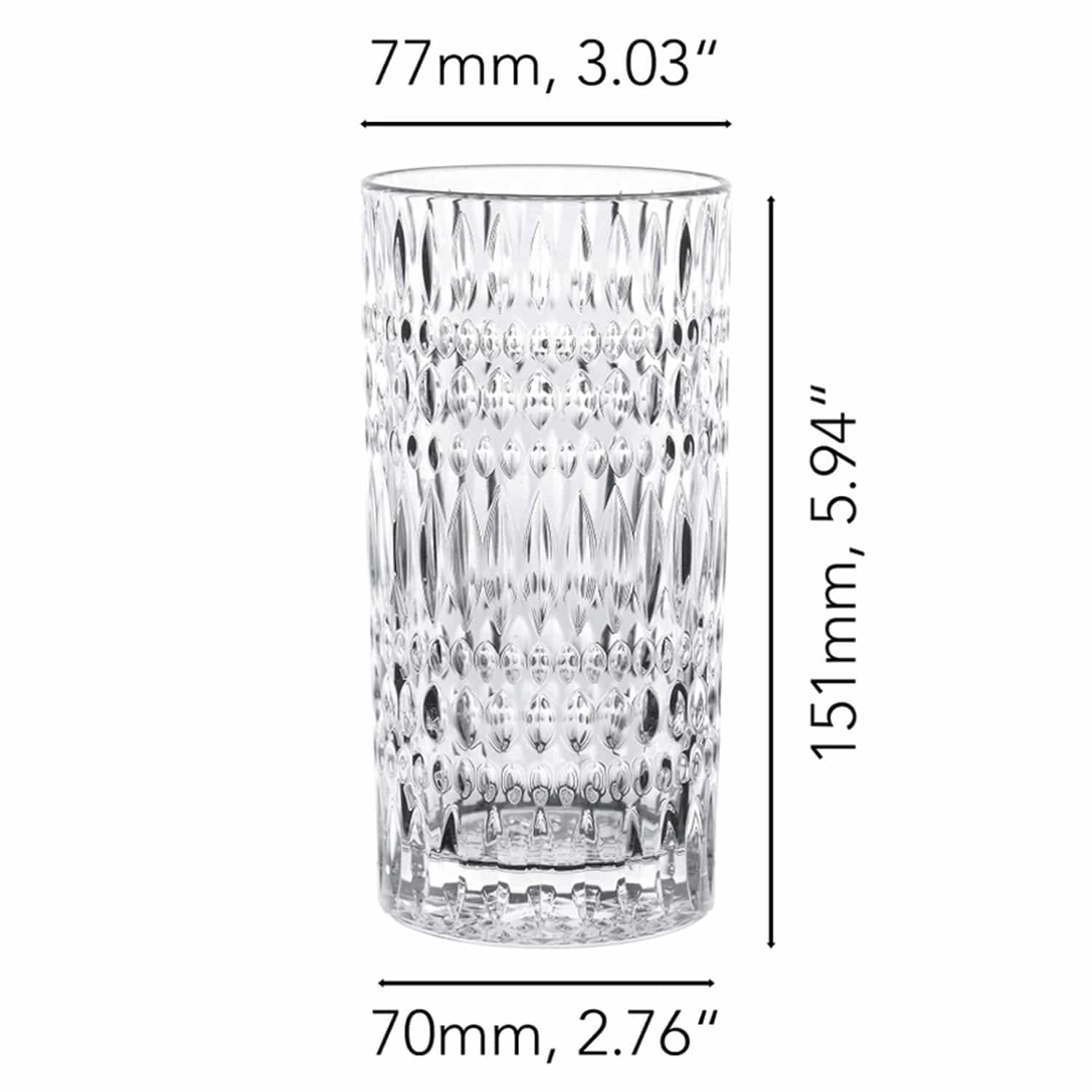 Nachtmann Ethno Longdrinkglas 42,2 Cl Latte Macchiato - 12 Stuks - Glazen.nl