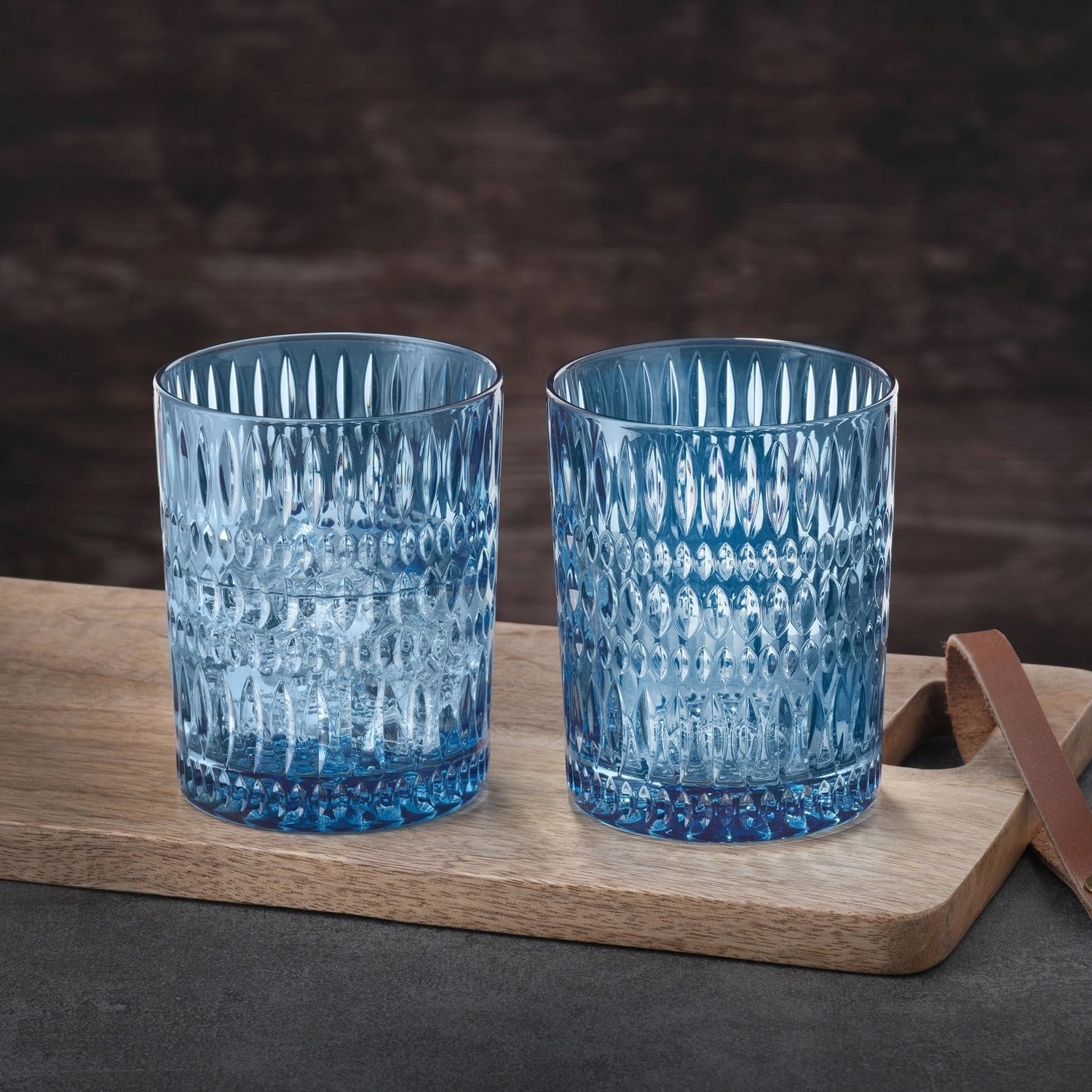Nachtmann Ethno Tumbler 30,4 Cl Blauw - 2 Stuks - Glazen.nl