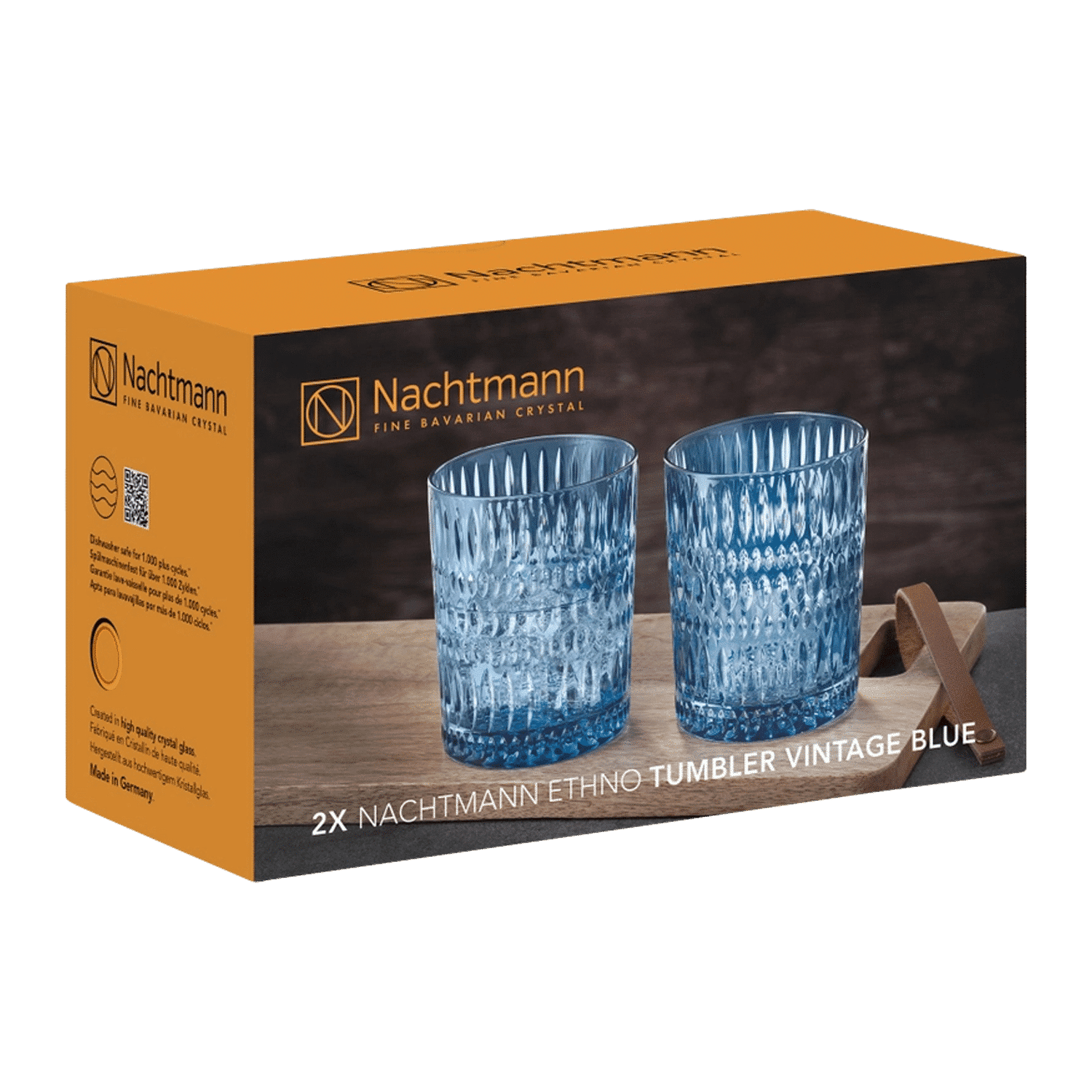 Nachtmann Ethno Tumbler 30,4 Cl Blauw - 2 Stuks - Glazen.nl