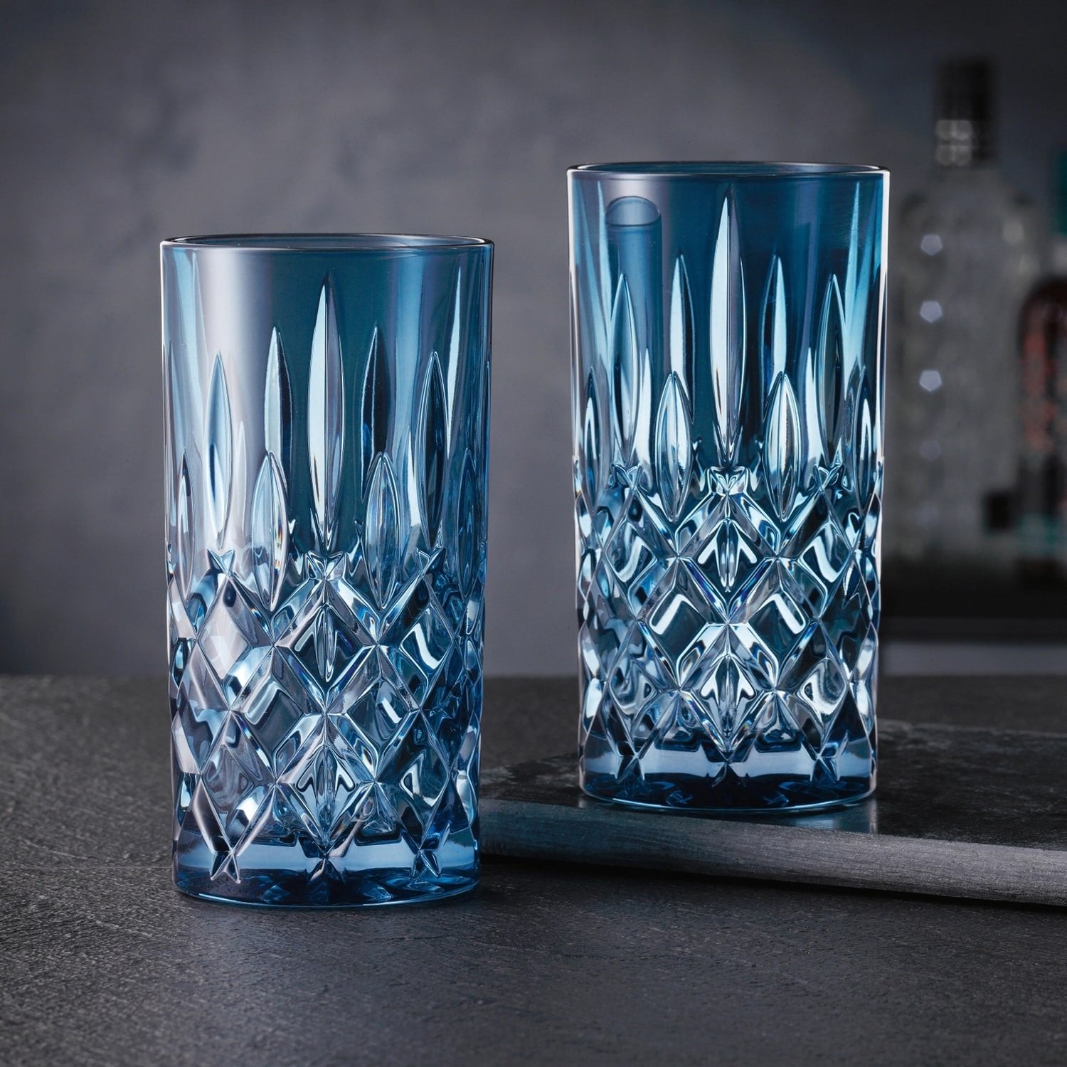 Nachtmann Noblesse Longdrinkglas 39,5 Cl Blauw - 2 Stuks - Glazen.nl