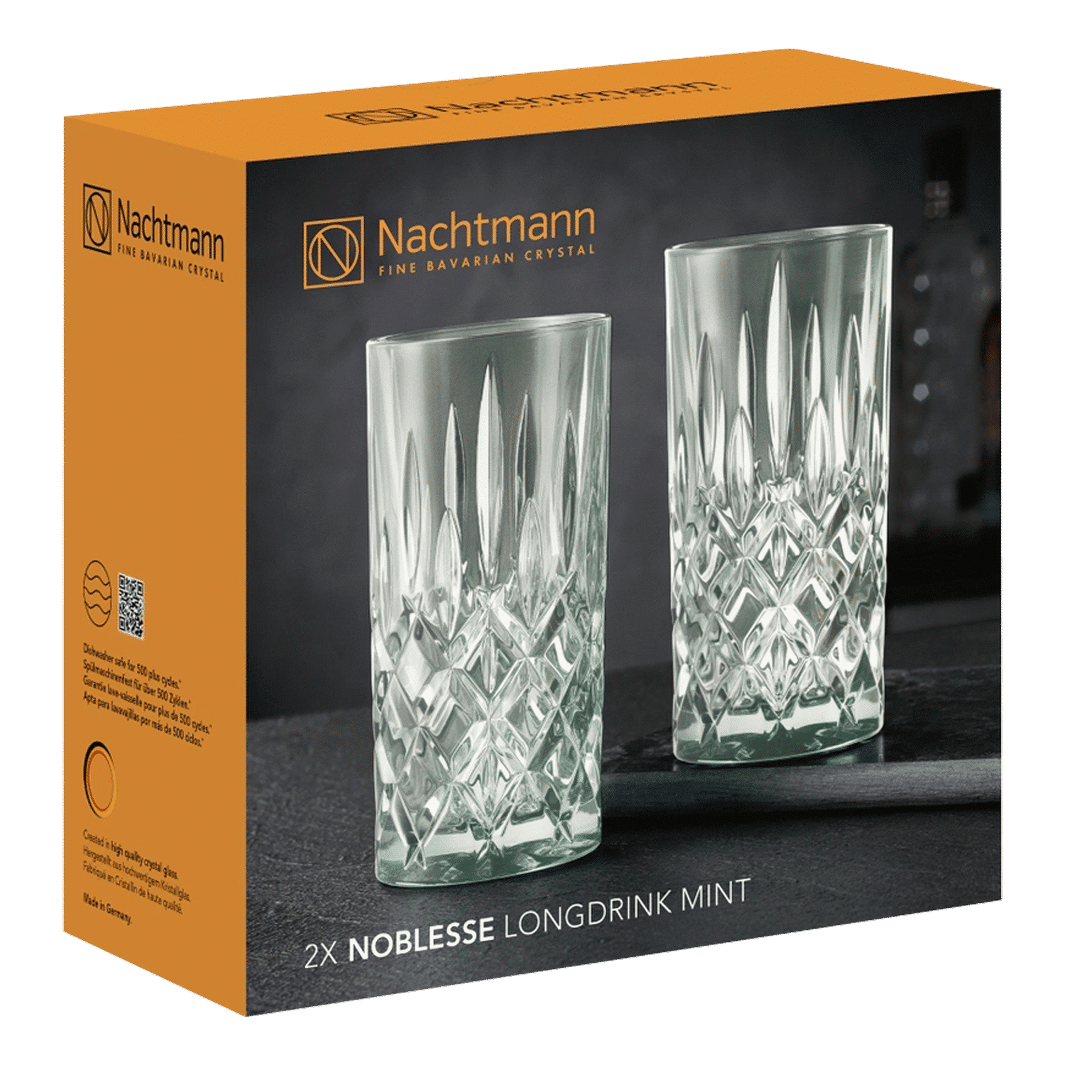 Nachtmann Noblesse Longdrinkglas 39,5 Cl Groen - 2 Stuks - Glazen.nl