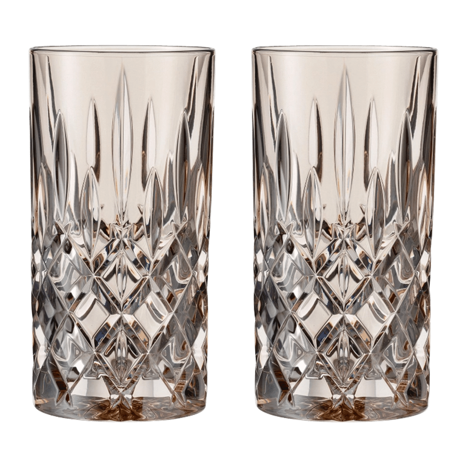 Nachtmann Noblesse Longdrinkglas 39,5 Cl Taupe - 2 Stuks - Glazen.nl