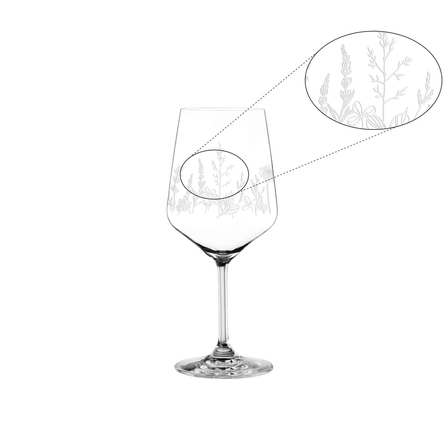 Nachtmann Tattoo Gin Tonic Glas 63 Cl Botanical Wit - 2 Stuks - Glazen.nl