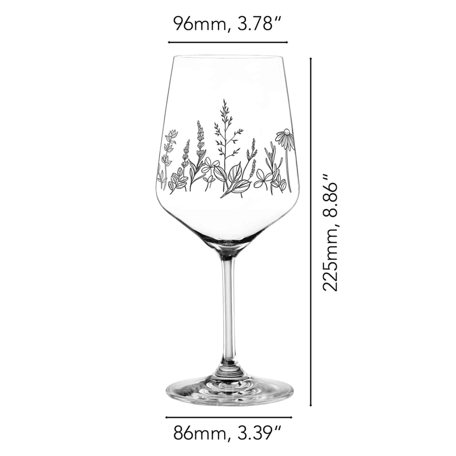 Nachtmann Tattoo Cocktailglas 63 Cl Botanical Zwart - 2 Stuks - Glazen.nl