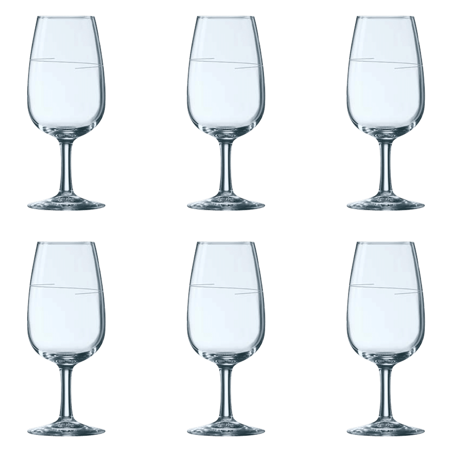 Arcoroc Viticole Wijnglas 21,5 Cl Met Maatstreet 12 Cl / 14 Cl - 12 Stuks - Glazen.nl