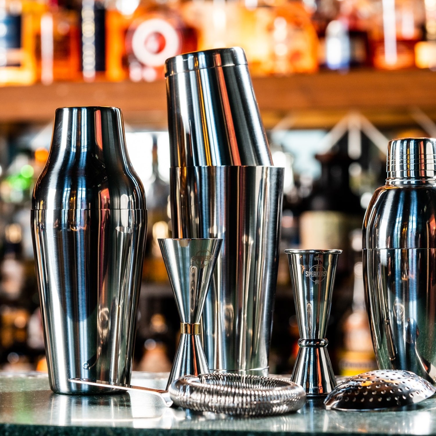 Speakeasy Cocktail Set Zwart - 4 - Delig - Glazen.nl