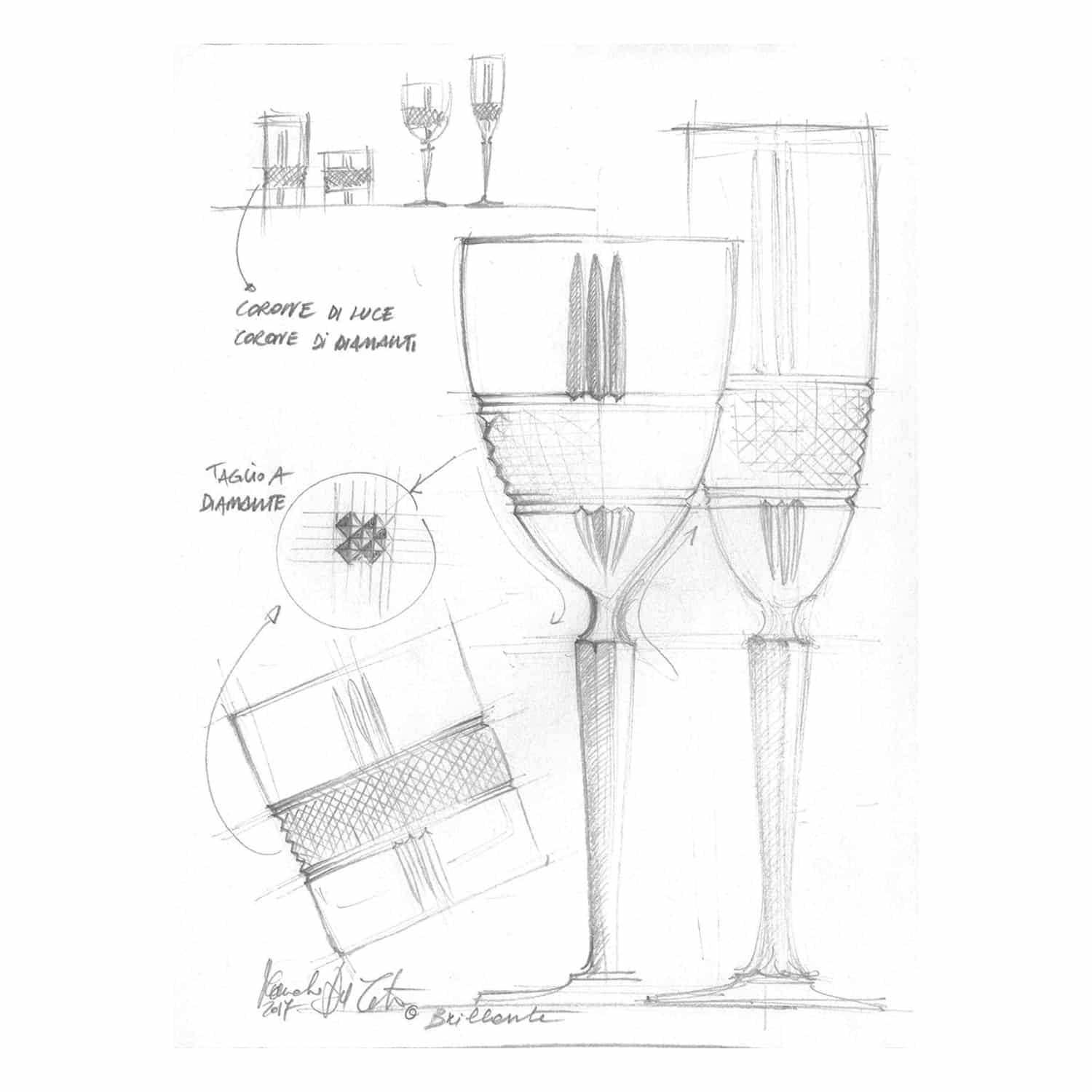 RCR Brillante Wijnglas 23 Cl - 6 Stuks - Glazen.nl