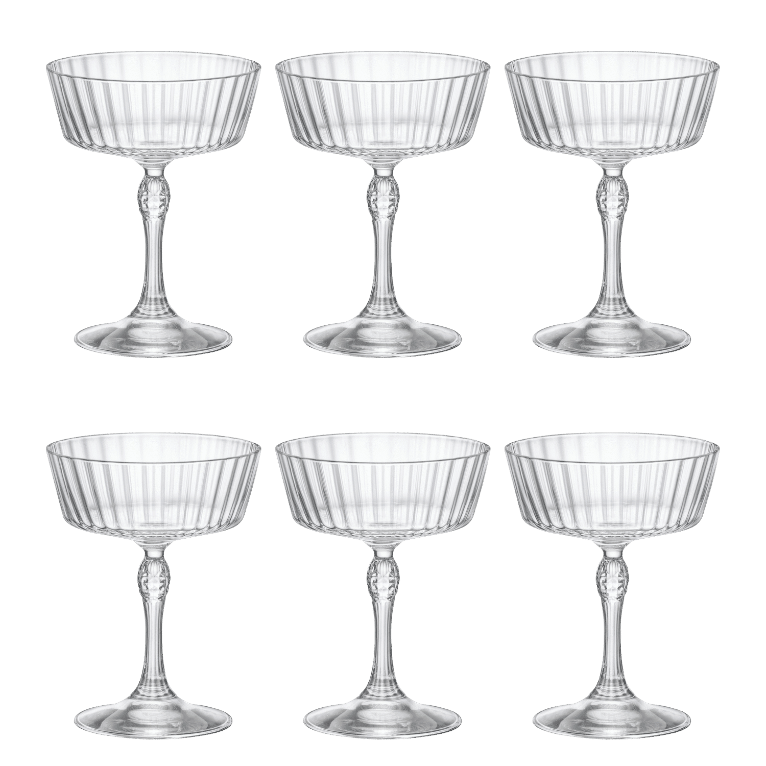Bormioli Rocco America'20S Champagneglas / Coupe 27,5 Cl Fizz - 6 Stuks - Glazen.nl