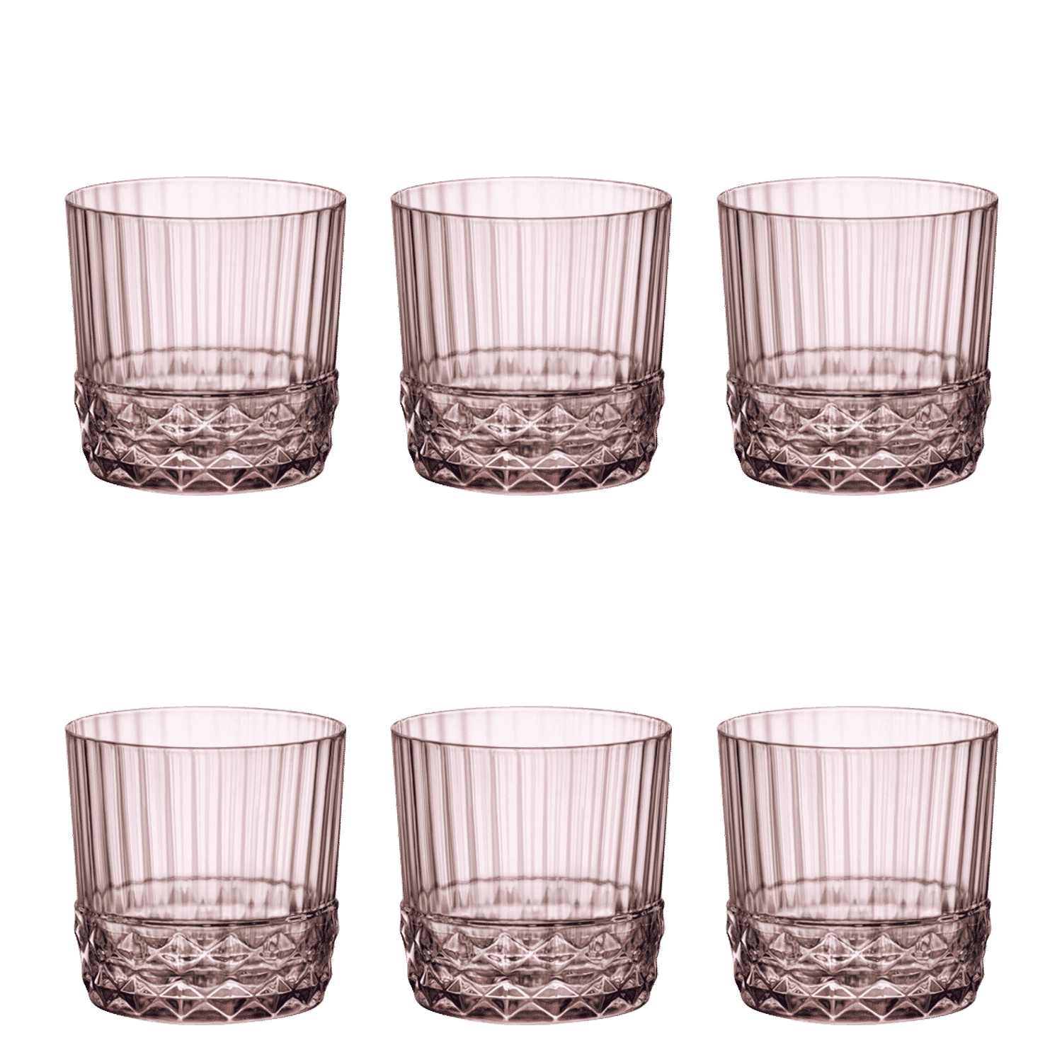 Bormioli Rocco America'20S Cocktailglas 30 Cl Roze - 6 Stuks - Glazen.nl