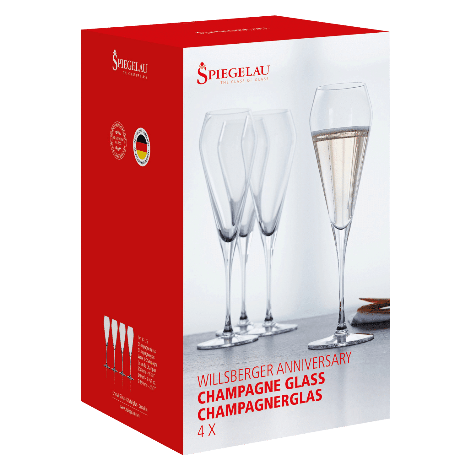 Spiegelau Willsberger Anniversary Champagneglas / Flute 25,2 Cl - 12 Stuks - Glazen.nl