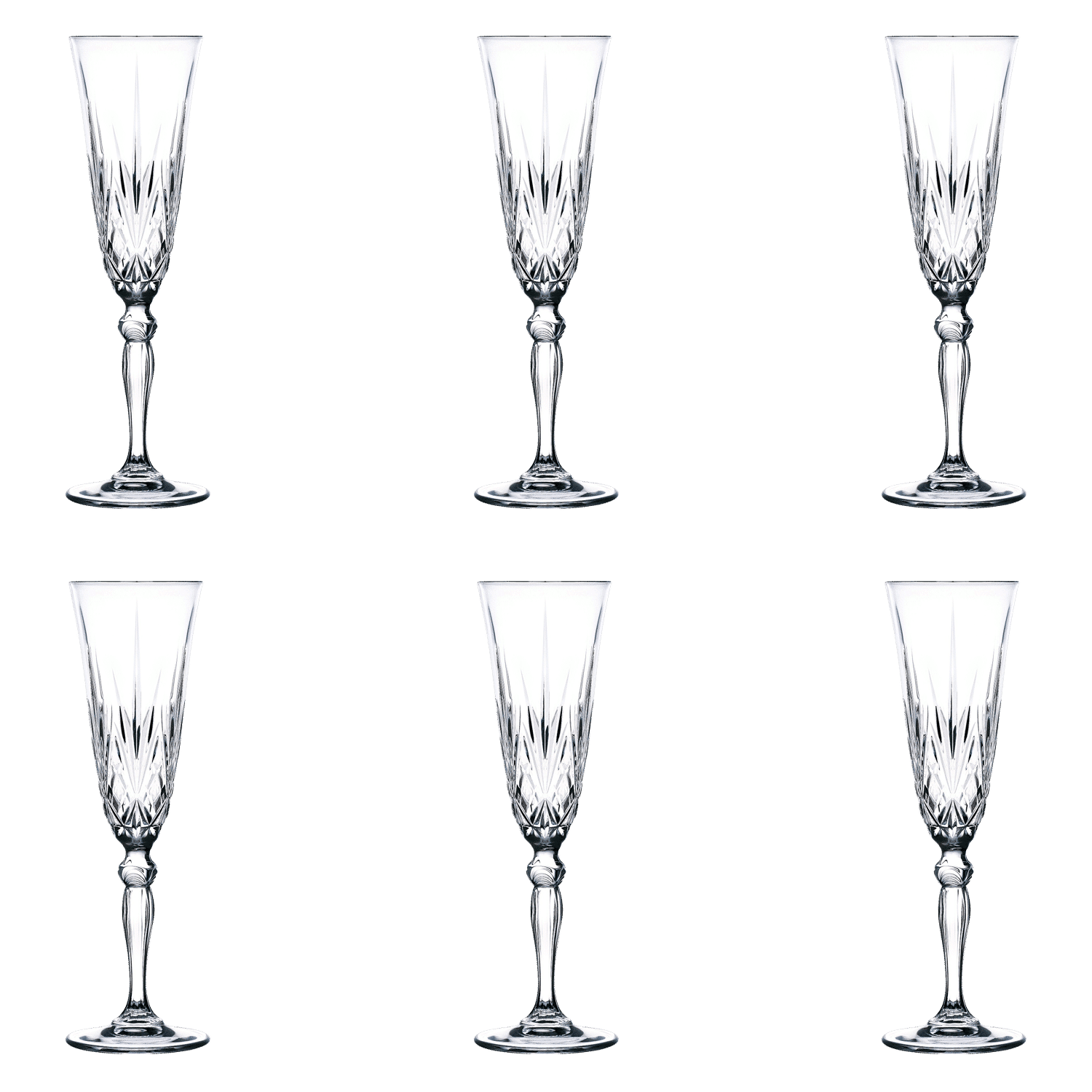 RCR Melodia Champagne Flute 16 Cl - 6 Stuks - Glazen.nl