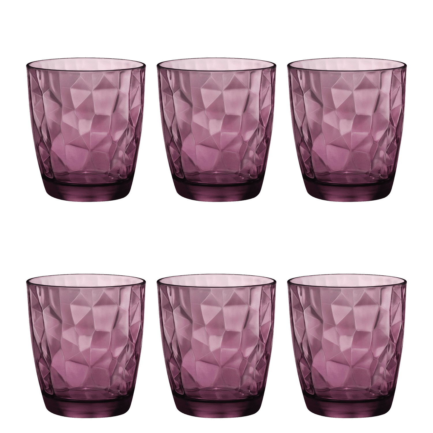 Bormioli Rocco Diamond Tumbler 39 Cl Paars - 6 Stuks - Glazen.nl