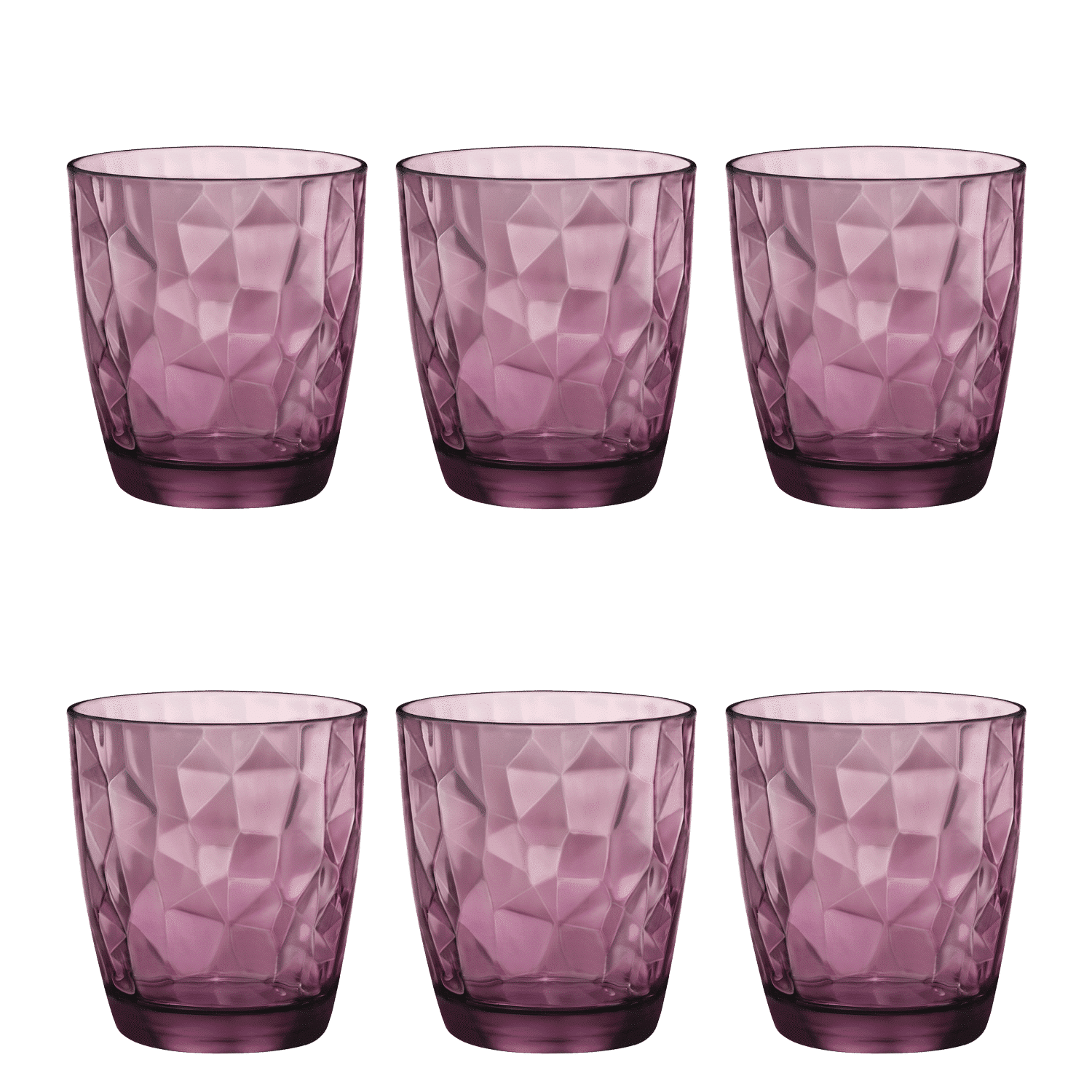 Bormioli Rocco Diamond Tumbler 30 Cl Paars - 6 Stuks - Glazen.nl