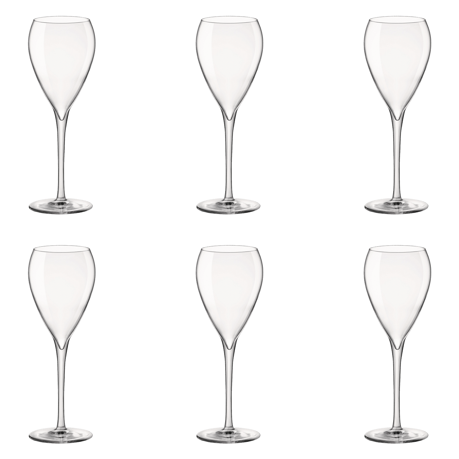 Bormioli Rocco Tre Sensi Champagneglas / Flute 21 Cl - 6 Stuks - Glazen.nl