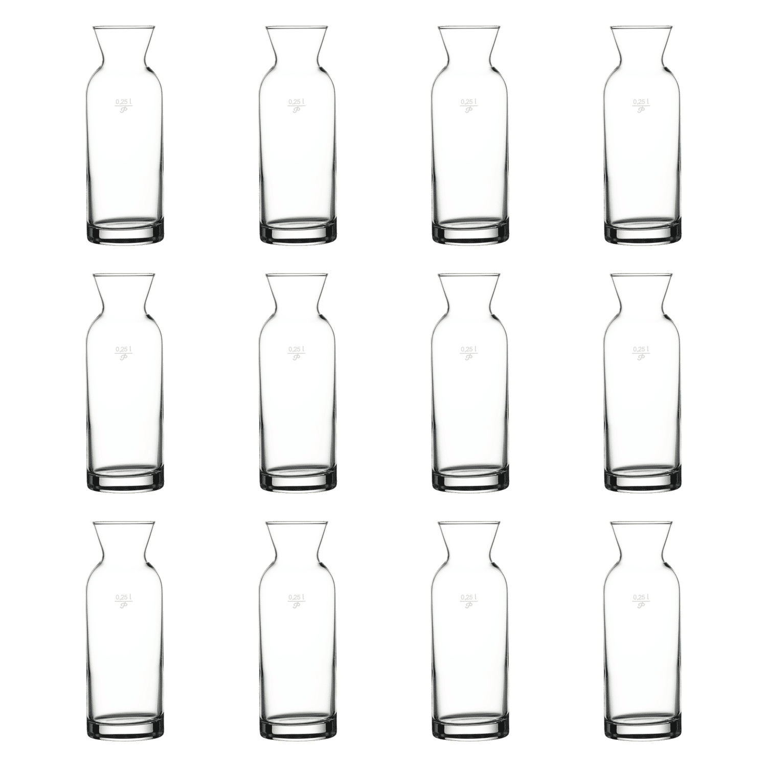 Pasabahce Modern Karaf 0,25 Liter - 12 Stuks - Glazen.nl