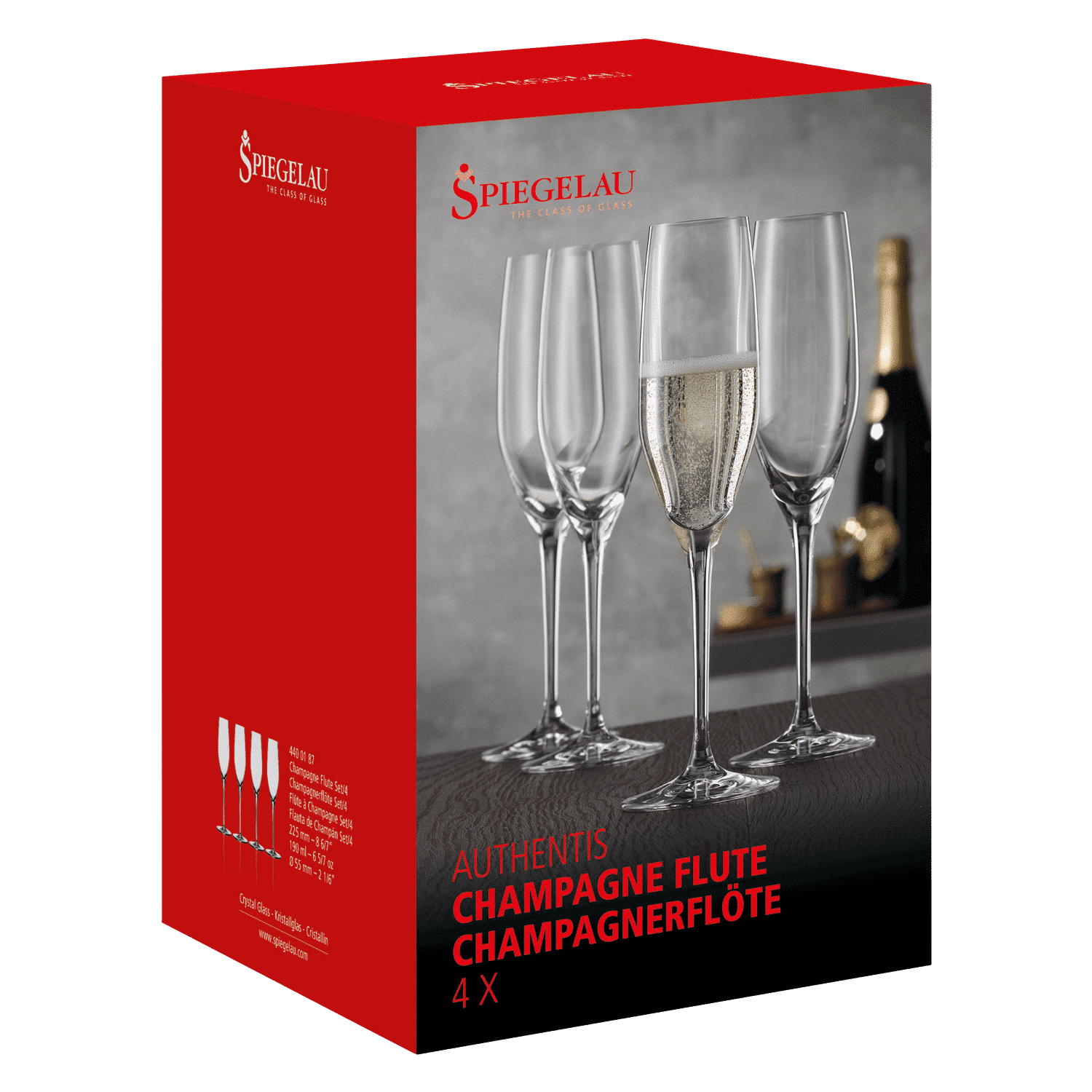 Spiegelau Authentis Champagneglas / Flute 19 Cl - 12 Stuks - Glazen.nl
