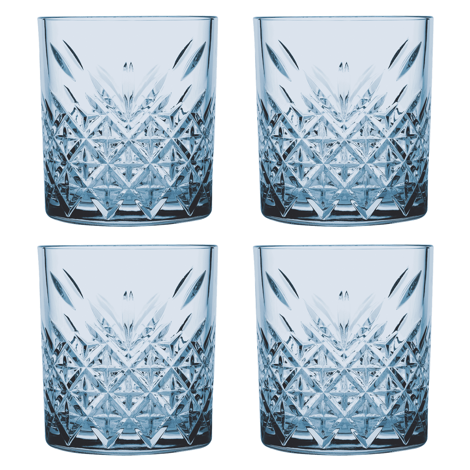 Pasabahce Timeless Tumbler 35,5 Cl Blauw - 4 Stuks - Glazen.nl