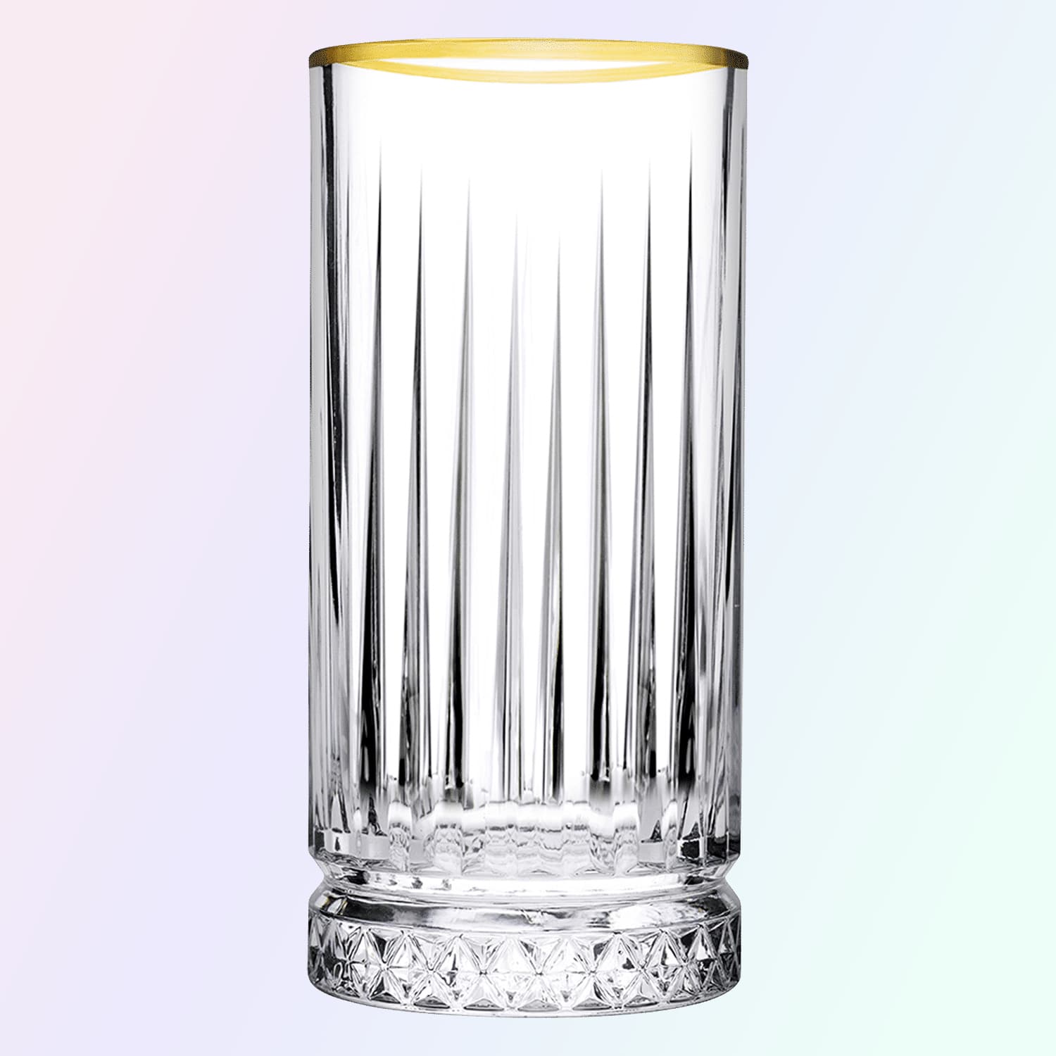 Pasabahce Elysia Longdrinkglas 28 Cl Gouden Rand - 4 Stuks - Glazen.nl