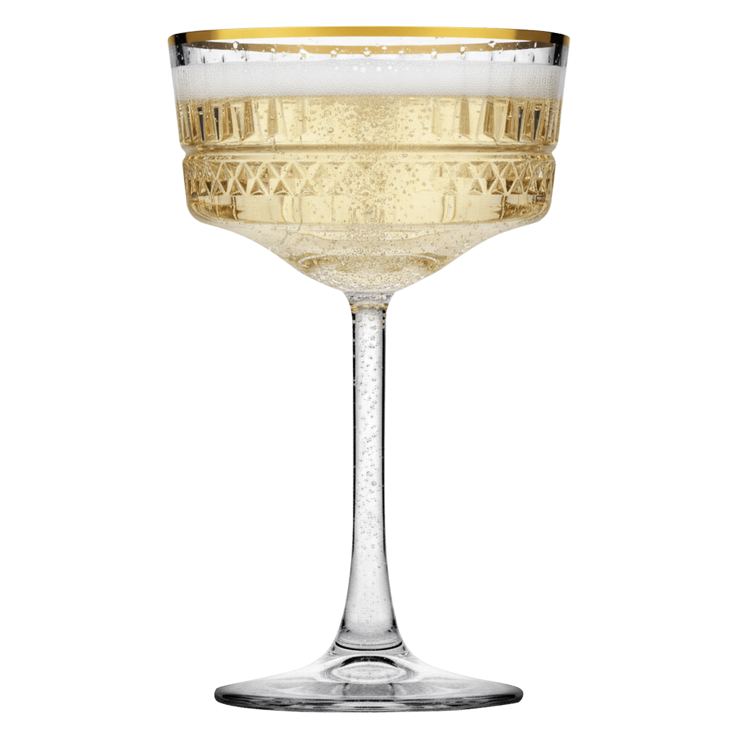 Pasabahce Elysia Champagneglas / Coupe 26 Cl Gouden Rand - 4 Stuks - Glazen.nl