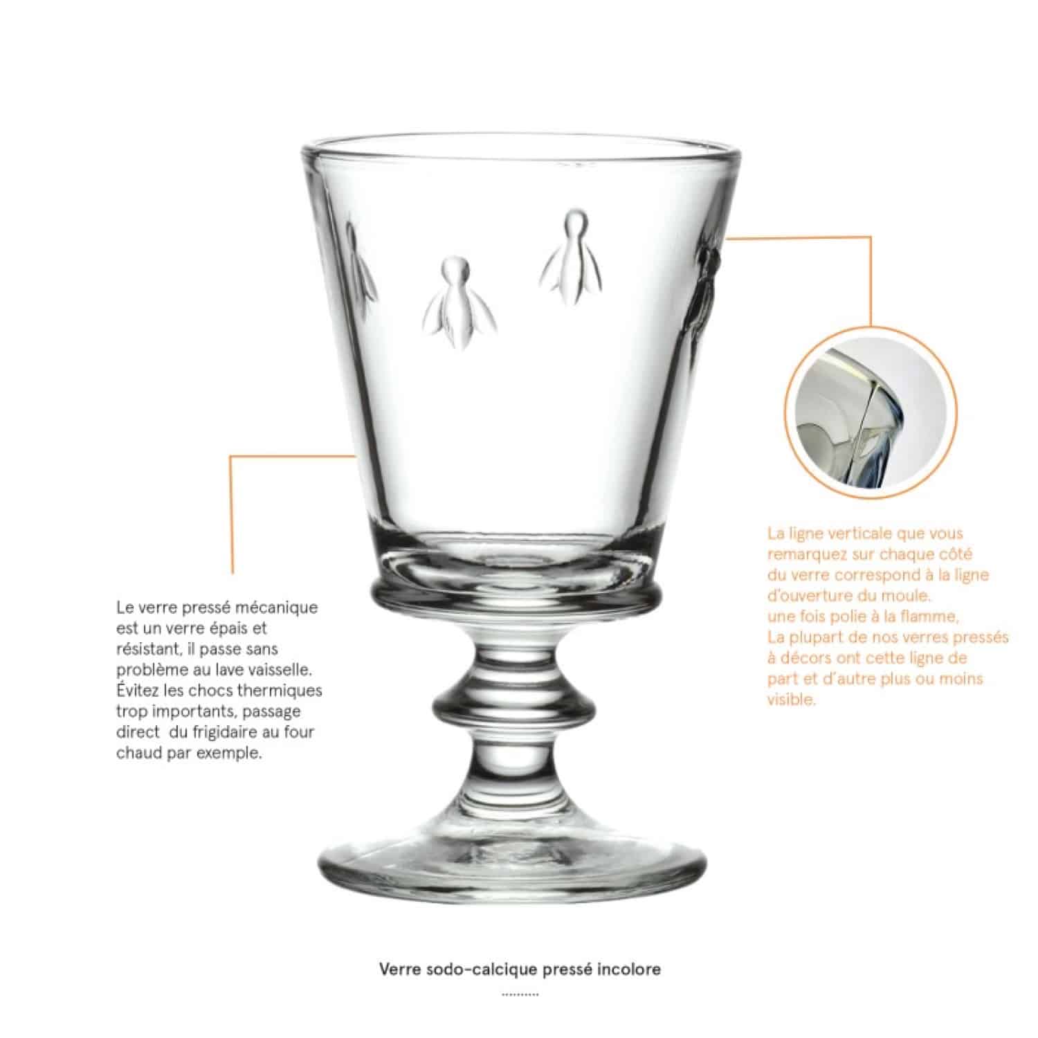 La Rochère Abeille Wijnglas 24 cl - 6 Stuks - Glazen.nl