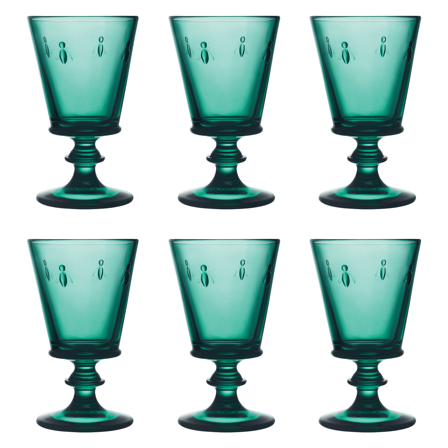 La Rochère Abeille Wijnglas 24 Cl Groen - 6 Stuks - Glazen.nl