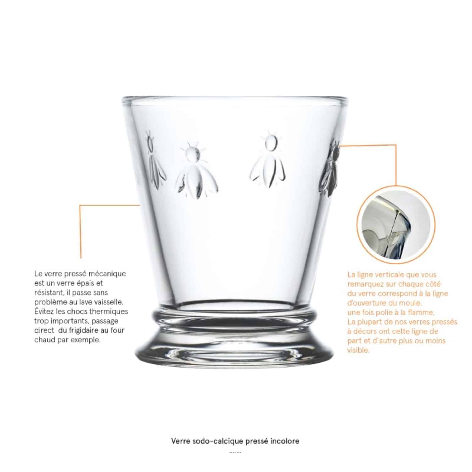 La Rochère Abeille Tumbler 26 cl - 6 Stuks - Glazen.nl