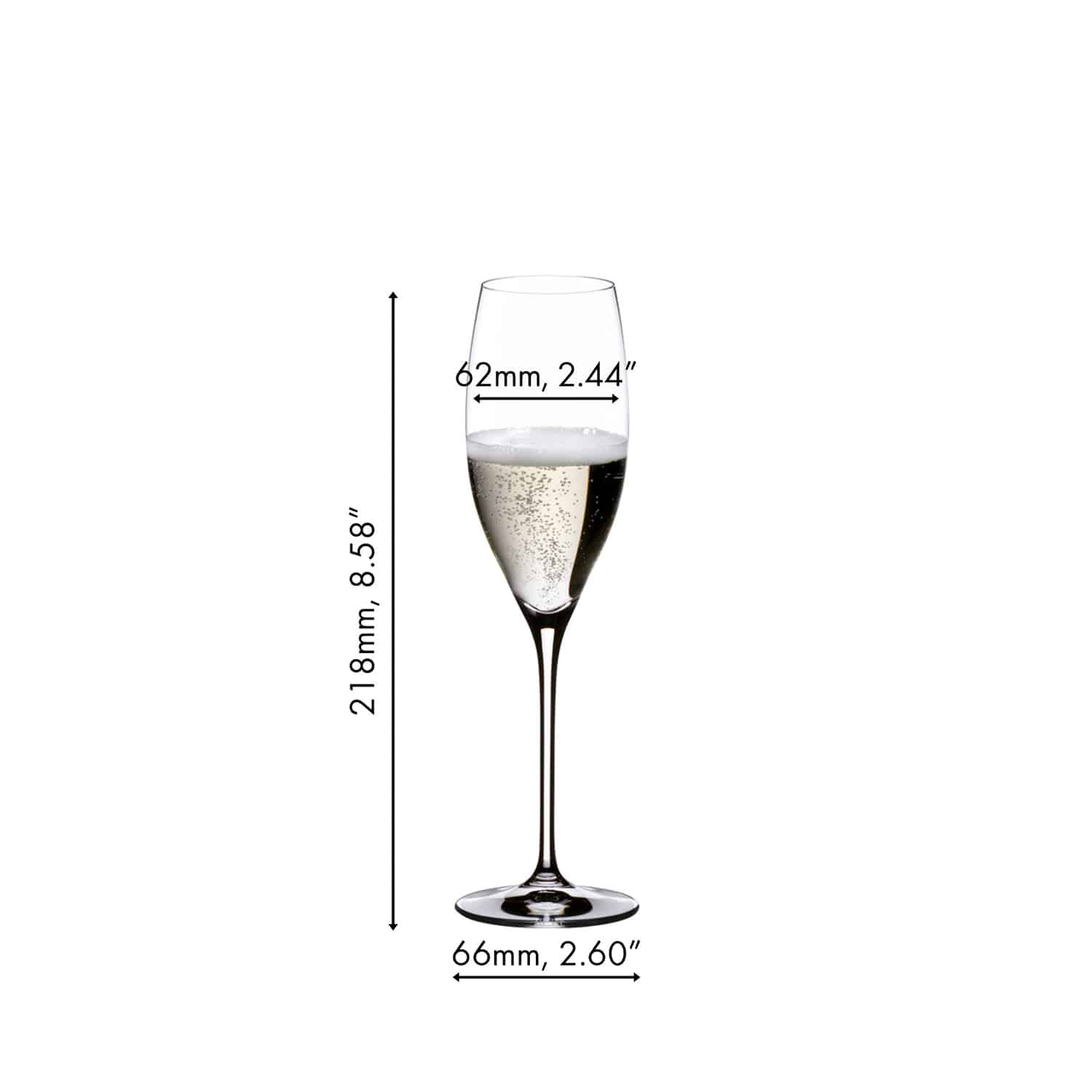 Riedel Vinum Champagneglas / Flute 23 Cl Cuvée Prestige - 2 Stuks - Glazen.nl