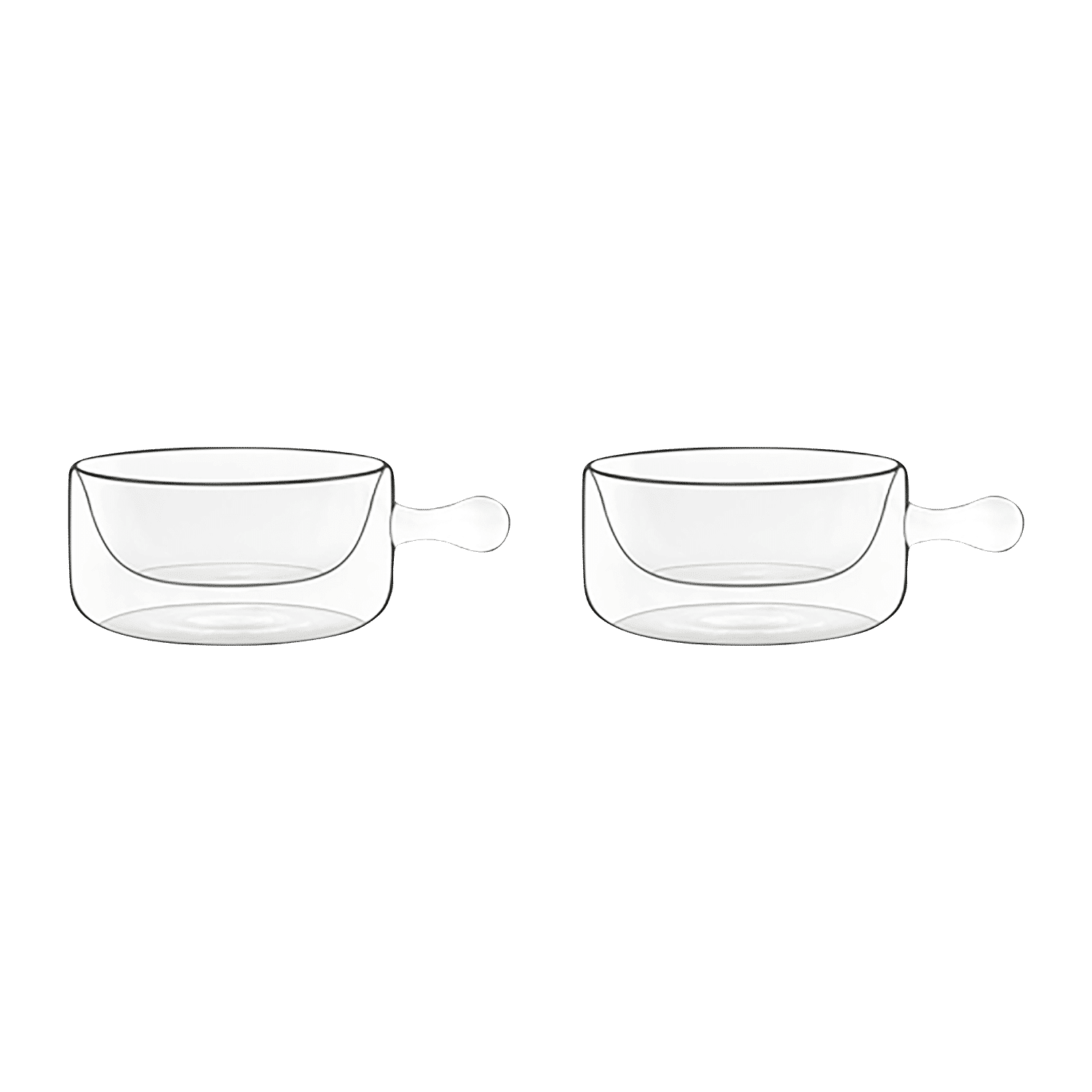 Luigi Bormioli Thermic Glass Kommetje Tegamino 16 Cl - 2 Stuks - Glazen.nl