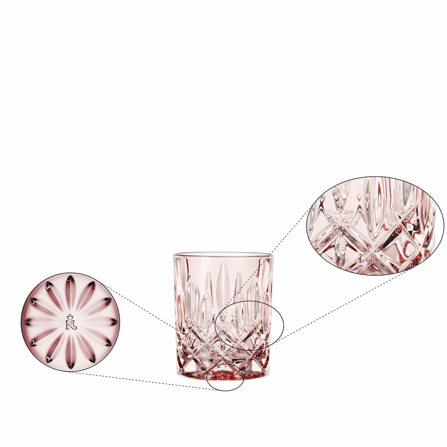 Nachtmann Noblesse Tumbler 29,5 Cl Roze - 2 Stuks - Glazen.nl