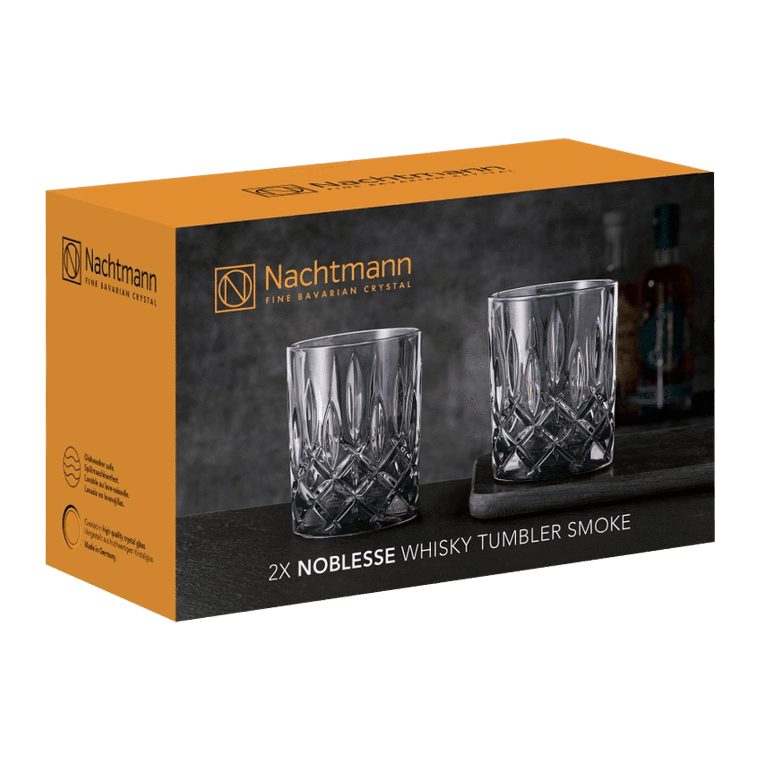Nachtmann Noblesse Tumbler 29,5 Cl Grijs - 2 Stuks - Glazen.nl