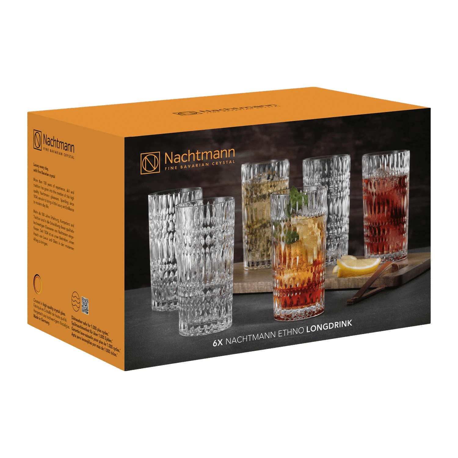 Nachtmann Ethno Longdrinkglas 42,2 Cl Latte Macchiato - 12 Stuks - Glazen.nl