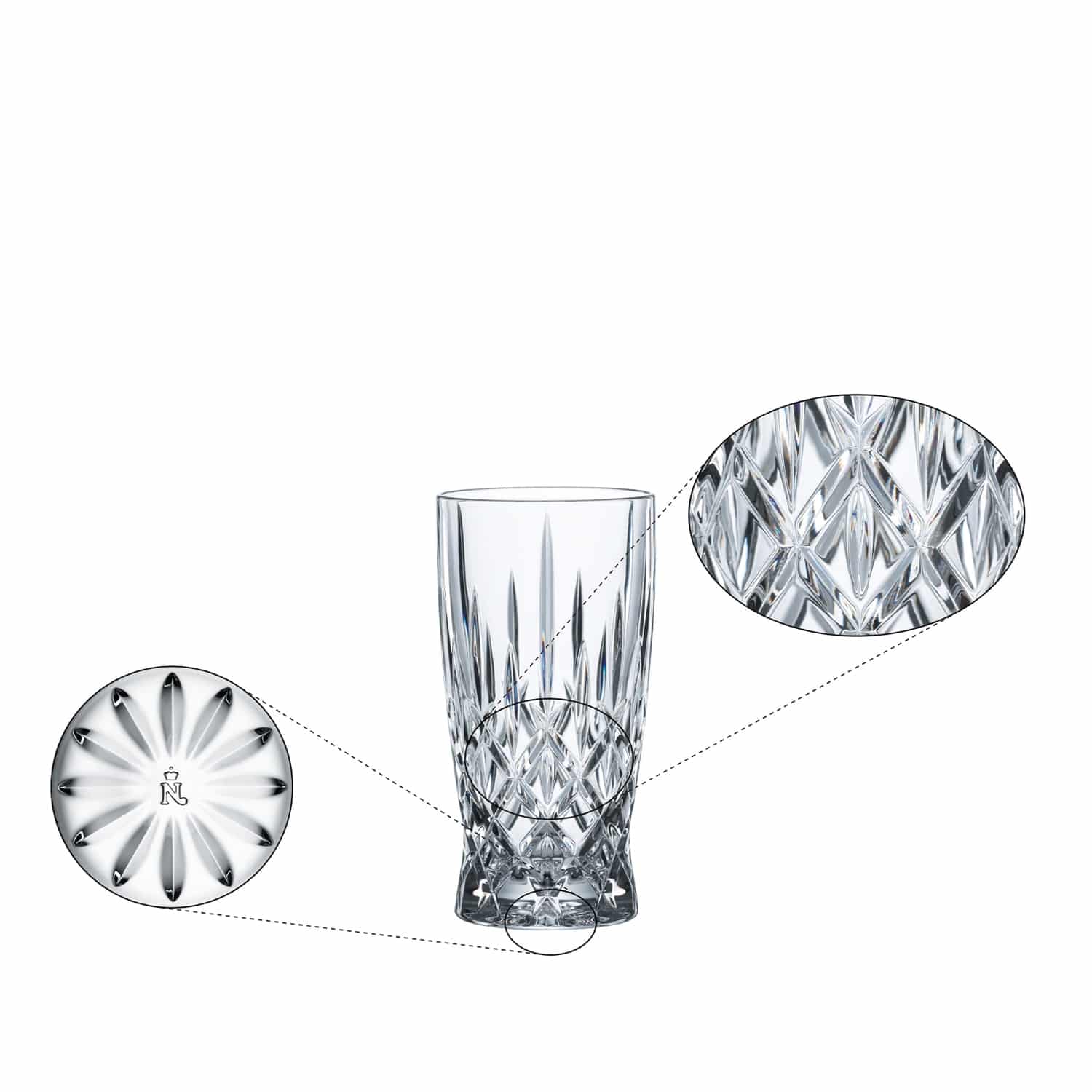 Nachtmann Noblesse Longdrinkglas 35 Cl Latte Macchiato - 12 Stuks - Glazen.nl