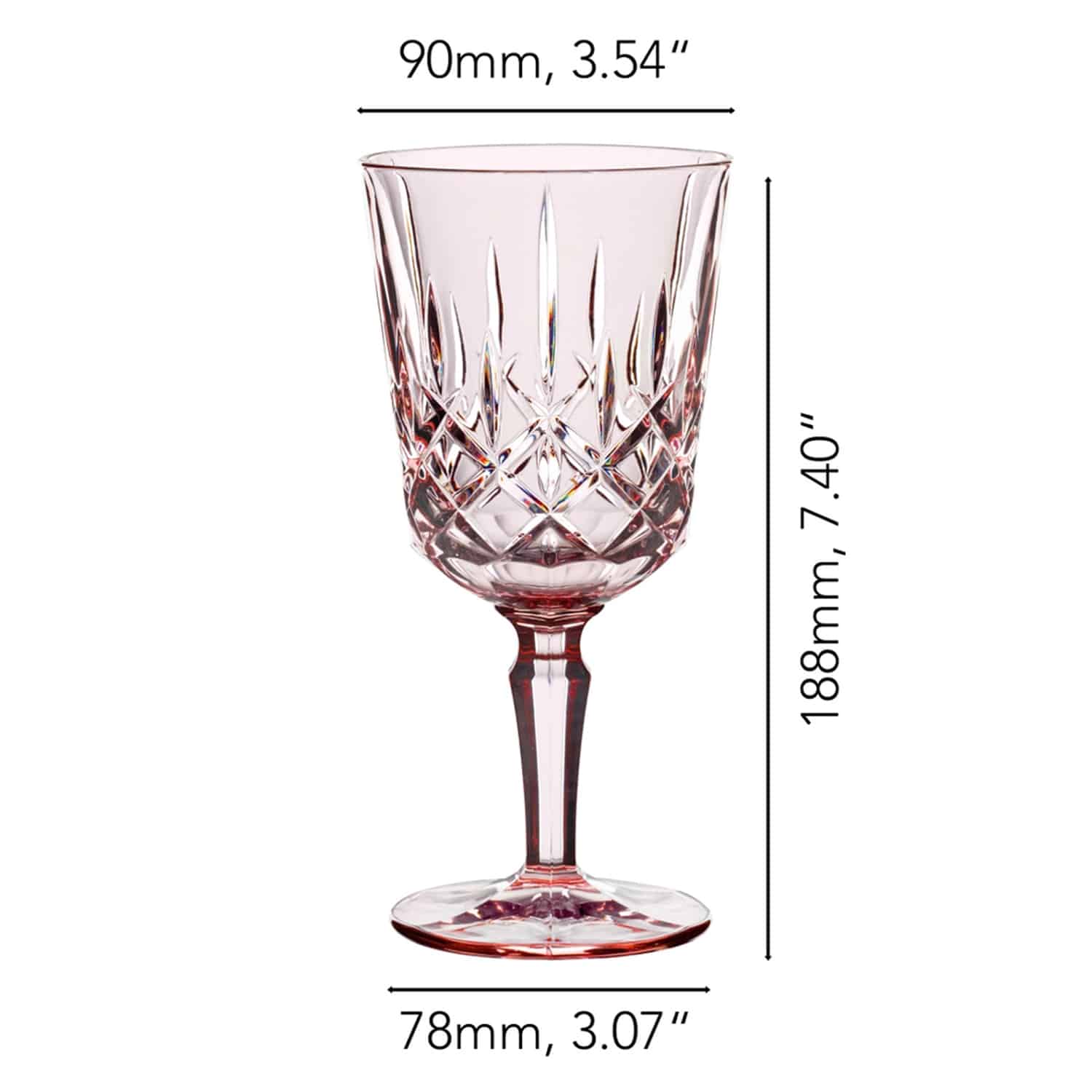 Nachtmann Noblesse Wijnglas 35,5 Cl Roze - 2 Stuks - Glazen.nl