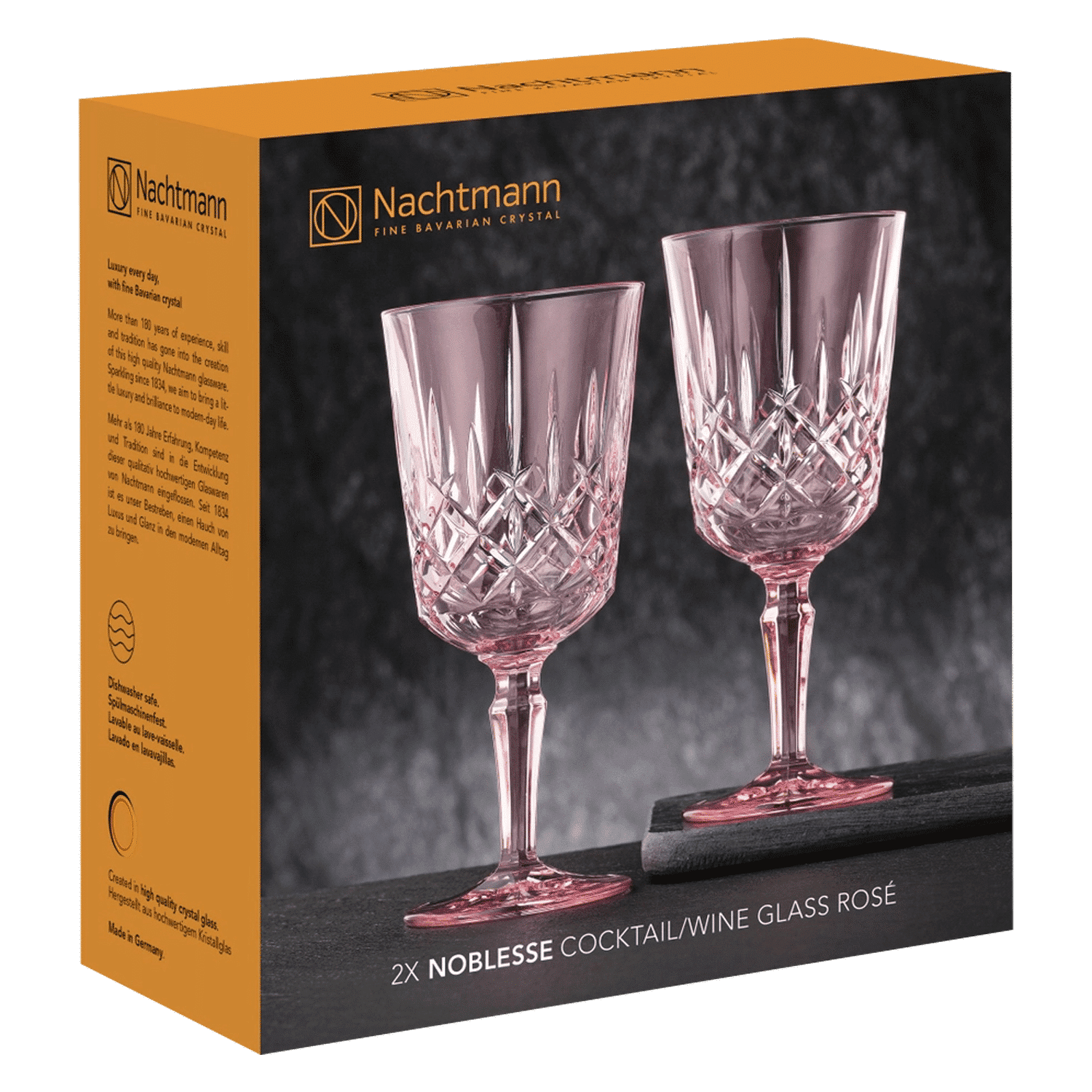 Nachtmann Noblesse Wijnglas 35,5 Cl Roze - 2 Stuks - Glazen.nl