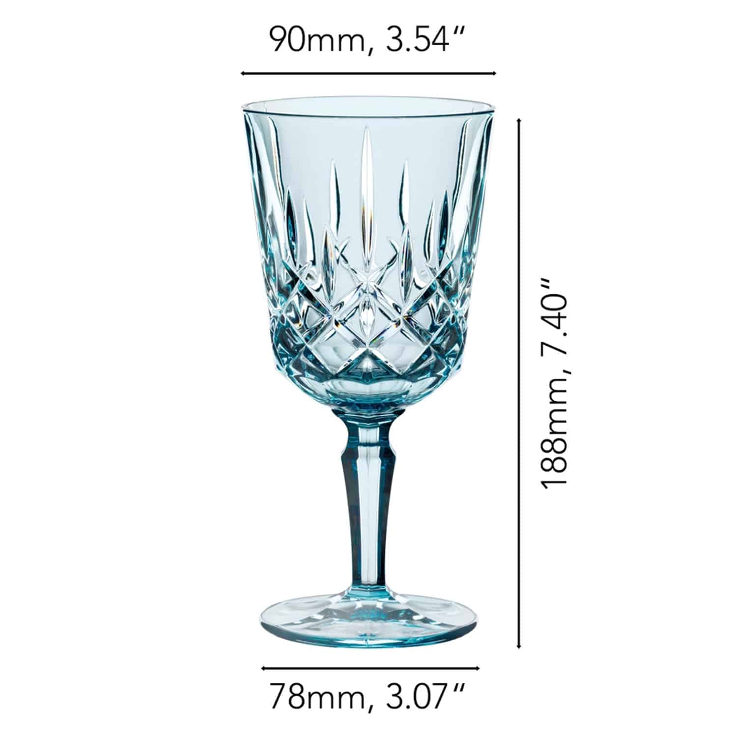 Nachtmann Noblesse Wijnglas 35,5 Cl Blauw - 2 Stuks - Glazen.nl