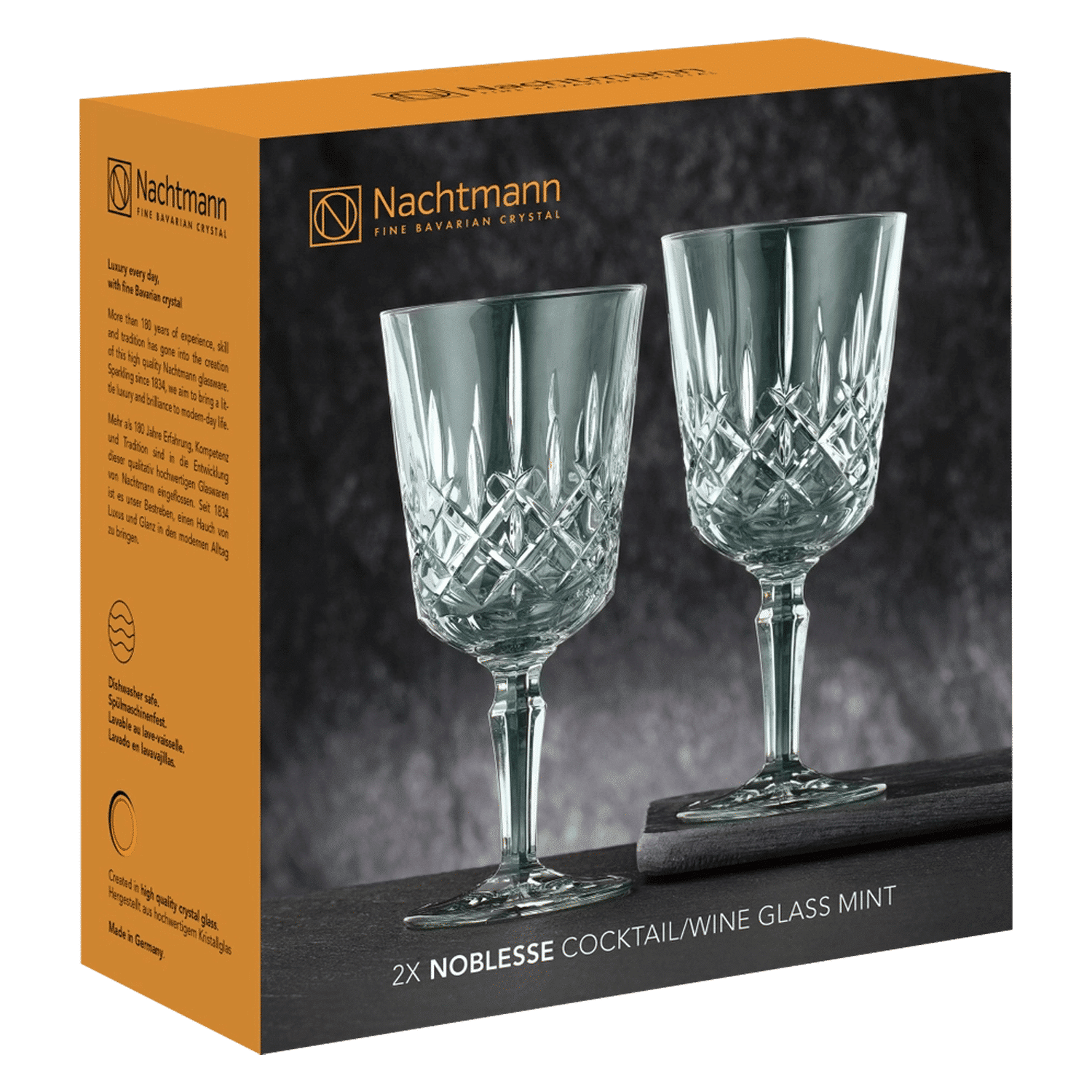 Nachtmann Noblesse Wijnglas 35,5 Cl Groen - 2 Stuks - Glazen.nl