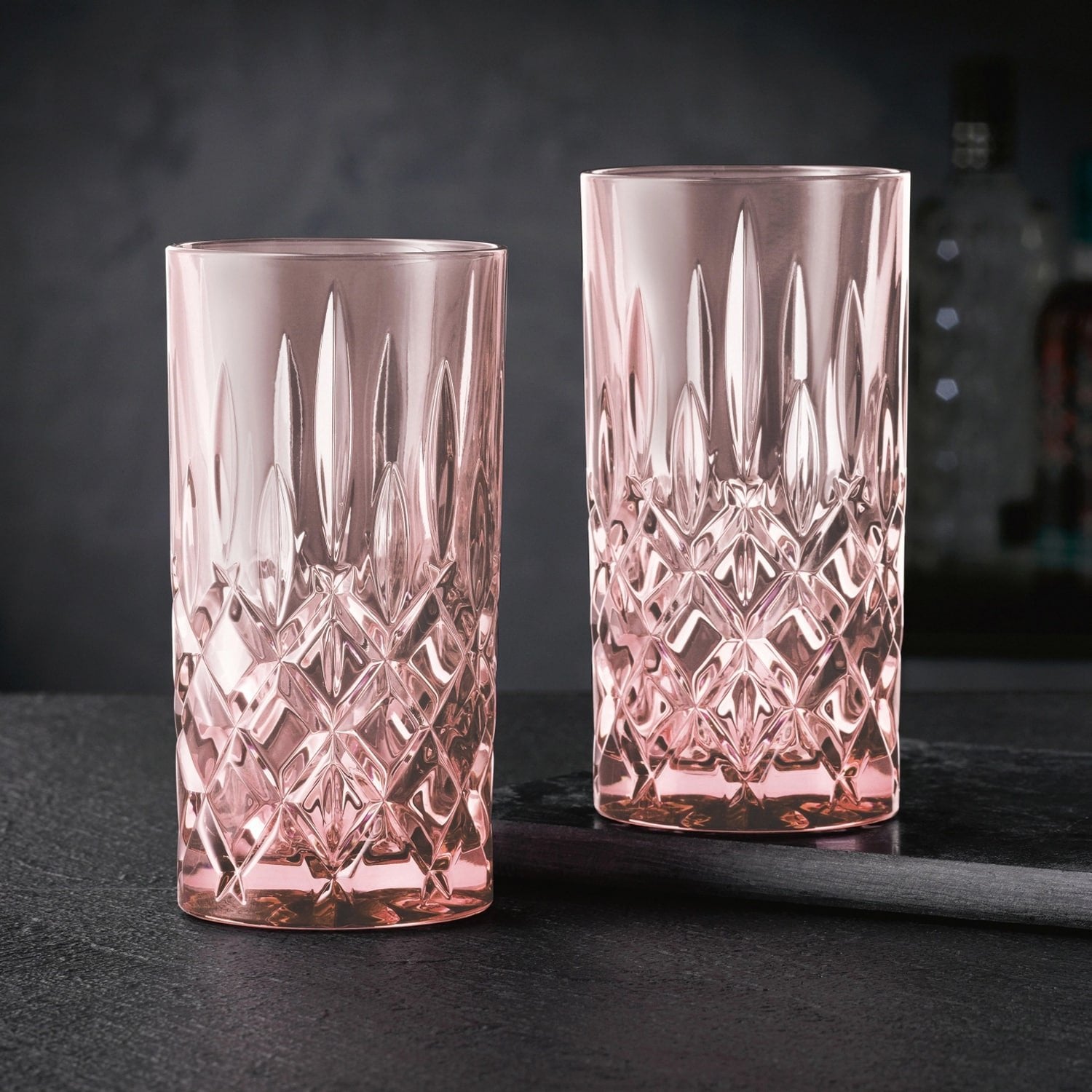 Nachtmann Noblesse Longdrinkglas 39,5 Cl Roze - 2 Stuks - Glazen.nl