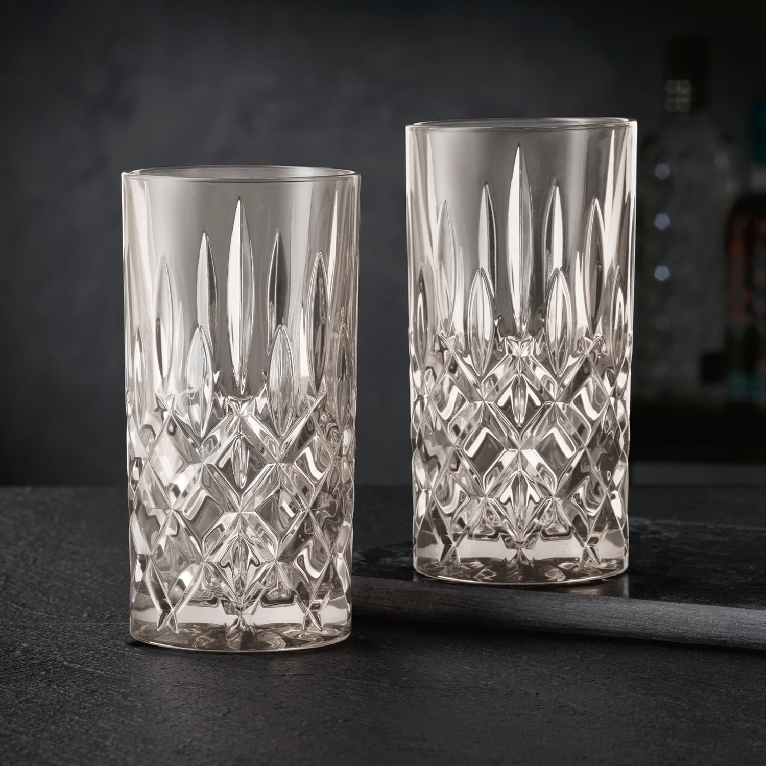 Nachtmann Noblesse Longdrinkglas 39,5 Cl Taupe - 2 Stuks - Glazen.nl